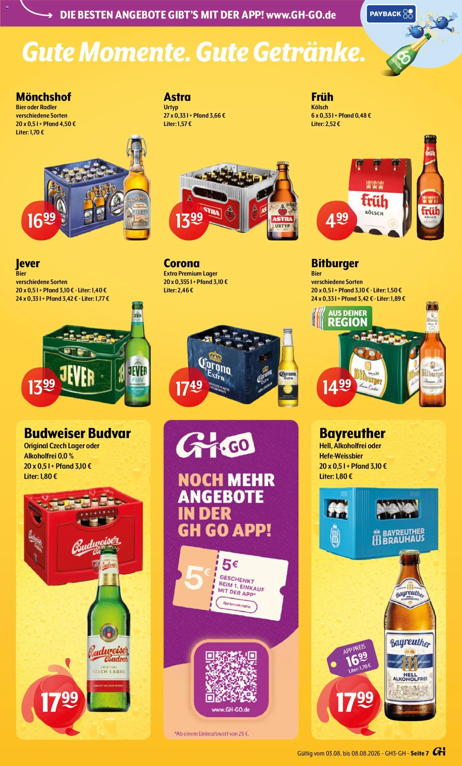 Trink und Spare Prospekt – gültig ab 03.08.2026 | Seite: 7 | Produkte: Berliner, Bier, Budweiser, Mixery
