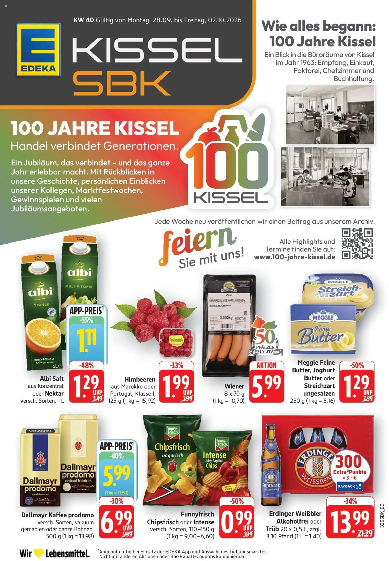 Edeka Prospekt Walldorf (ab 28.09.2026) » Angebote Online | Seite: 1 | Produkte: Butter, Spezialitäten, Dallmayr, Saft