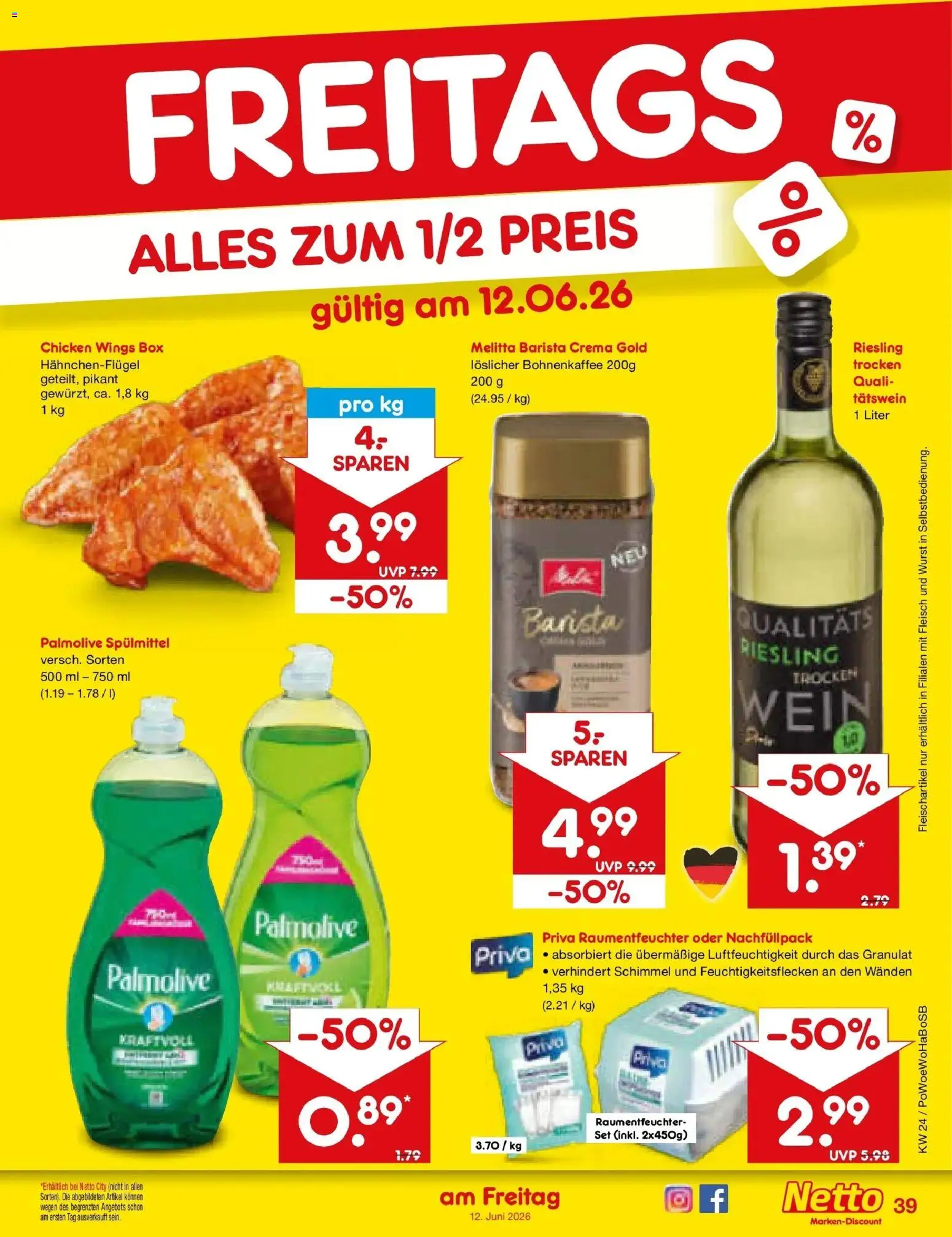 Netto Marken-Discount Prospekt Regensburg – gültig ab 08.06.2026 | Seite: 57 | Produkte: Melitta, Box, Wein, Fleisch