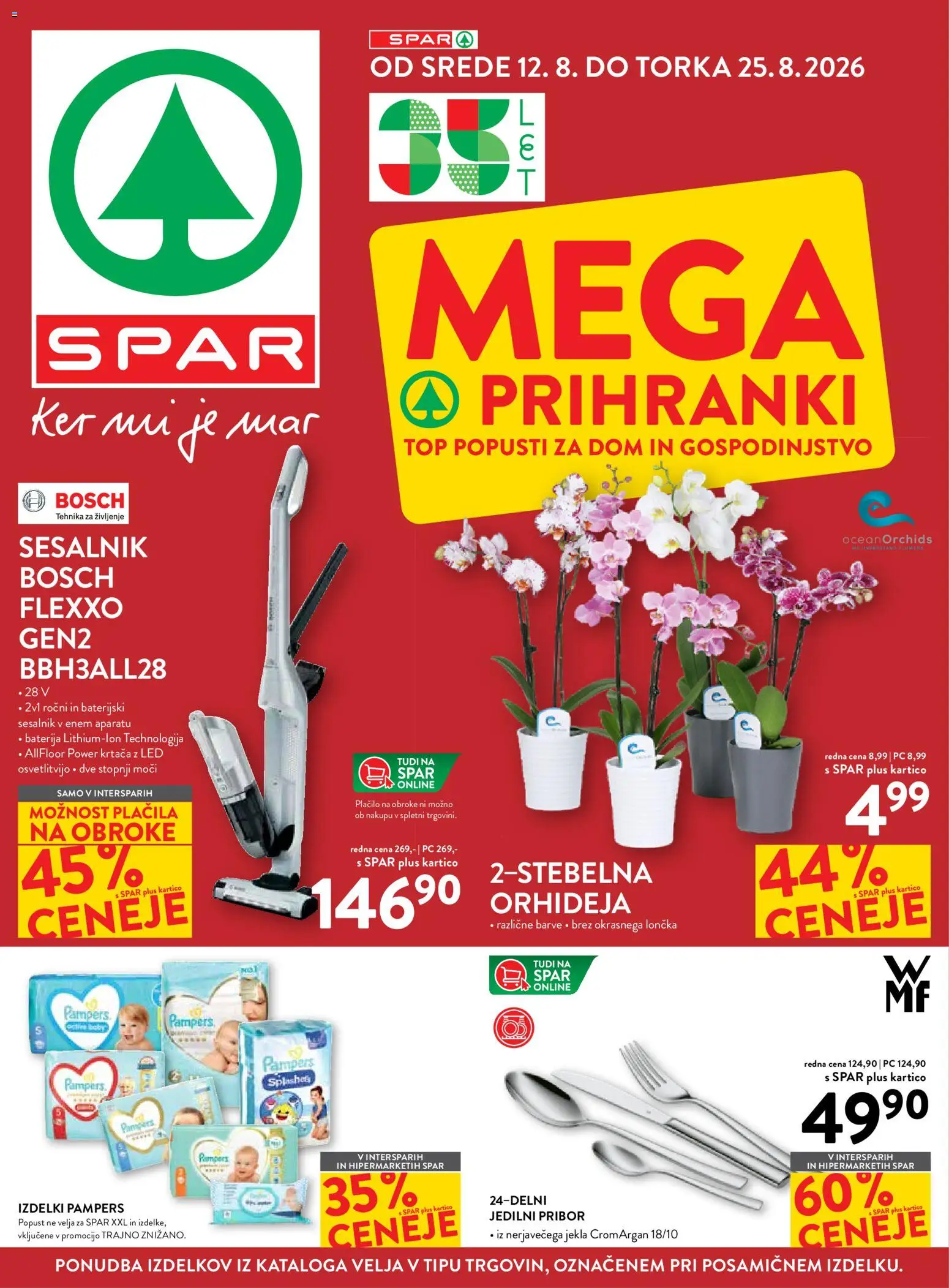 Novi Spar katalog ponudbe – veljaven od 12.08.2026 | Stran: 1 | Izdelki: Baterija, Pribor, Krtaca, Sesalnik