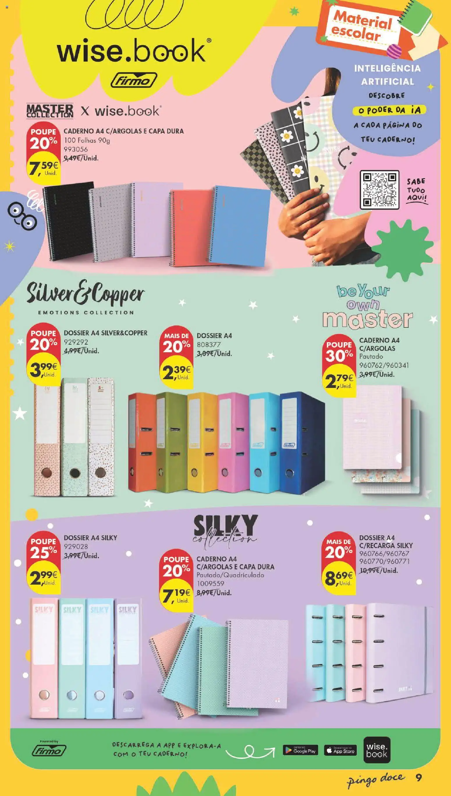 Pingo Doce Regresso às Aulas 2026 Hipers │ válido de 04/08/2026 | Página: 9 | Produtos: Caderno