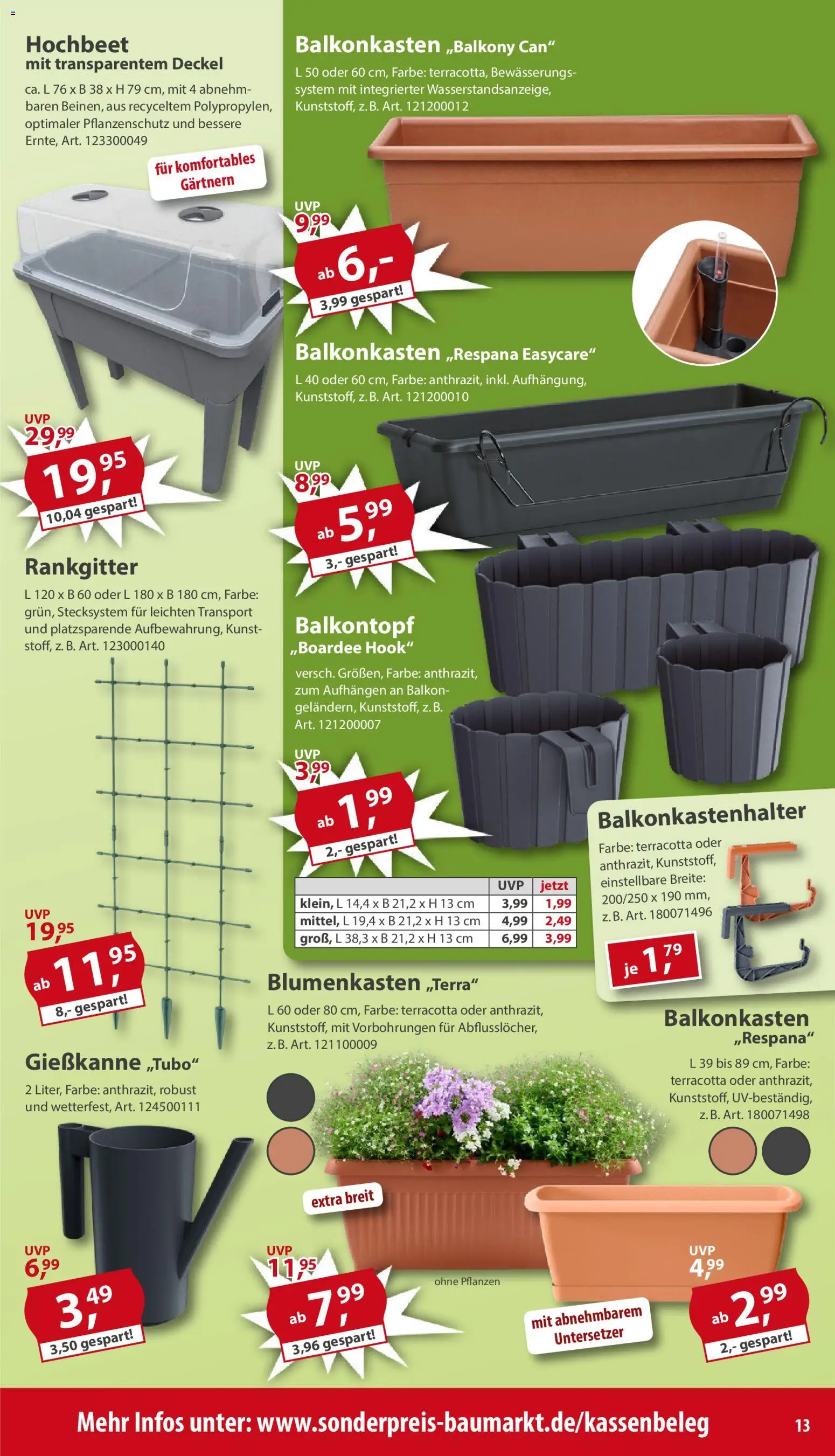 Sonderpreis Baumarkt Prospekt 	 – gültig ab 09.05.2026 | Seite: 13