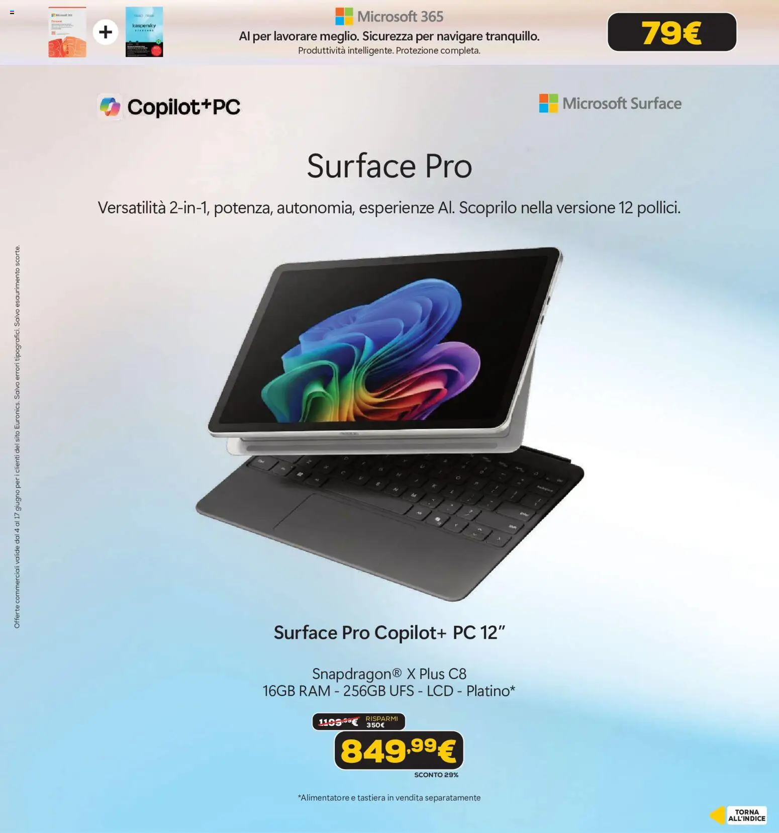 Volantino Euronics del 04.06.2026 | Pagina: 10 | Prodotti: PC, Tastiera