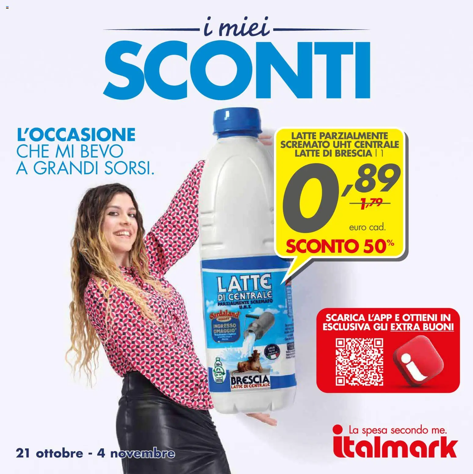 Volantino Italmark del 21/10/2026 | Pagina: 1 | Prodotti: Latte