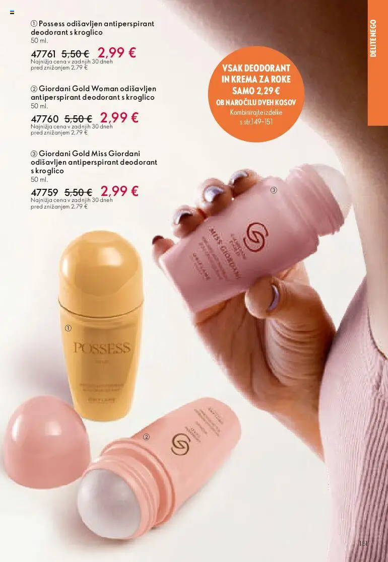 Novi Oriflame katalog ponudbe – veljaven od 13.05.2026 | Stran: 150 | Izdelki: Krema, Krema za roke, Deodorant, Antiperspirant