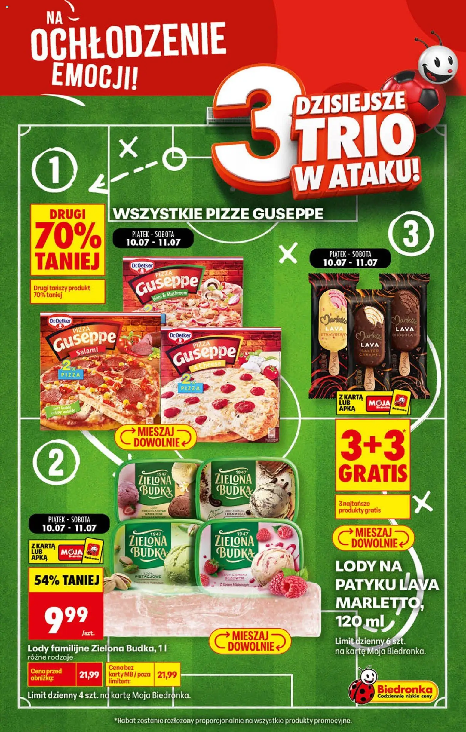 Biedronka gazetka - Football od 10.07.2026 | Strona: 2 | Produkty: Karta, Tiramisu, Salami, Lody