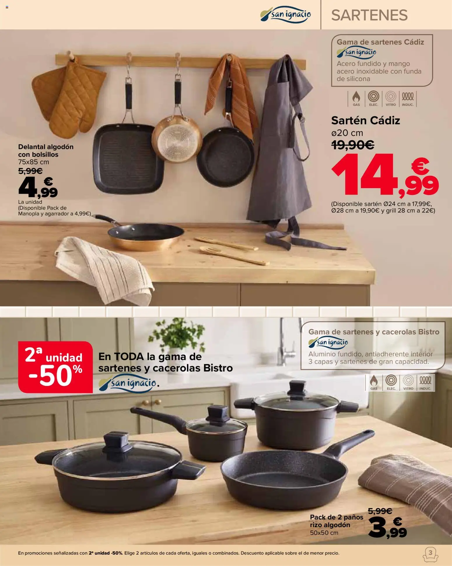 Carrefour Hogar │ válido desde el 22/09/2026 | Página: 3 | Productos: Pan, Funda, Algodón, Mango