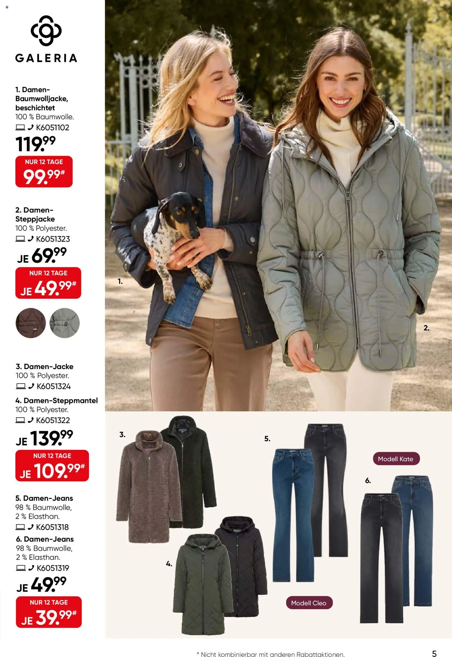 Galeria Karstadt Kaufhof Prospekt – gültig ab 16.09.2026 | Seite: 5 | Produkte: Steppjacke