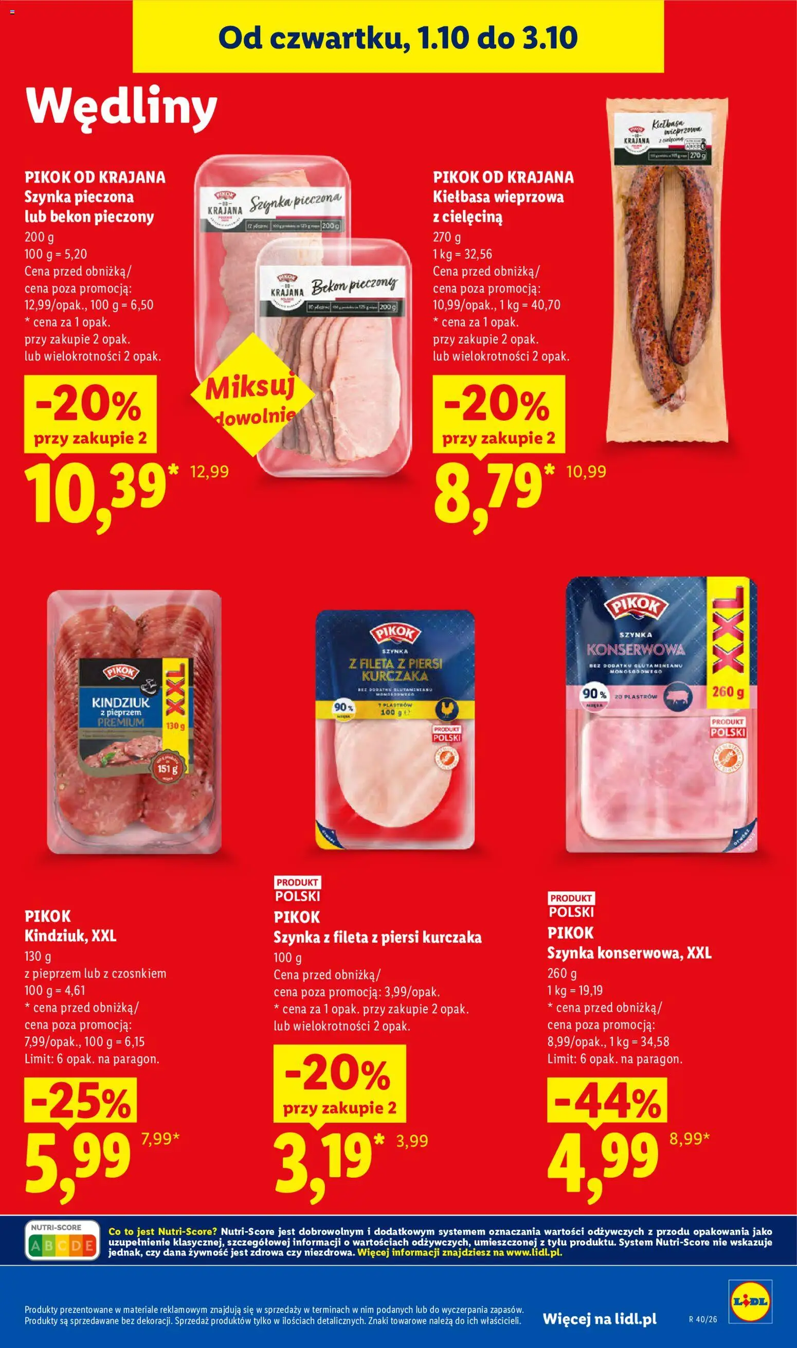 Lidl Polsko leták od 01.10.2026 | Strana: 59 | Produkty: Pikok