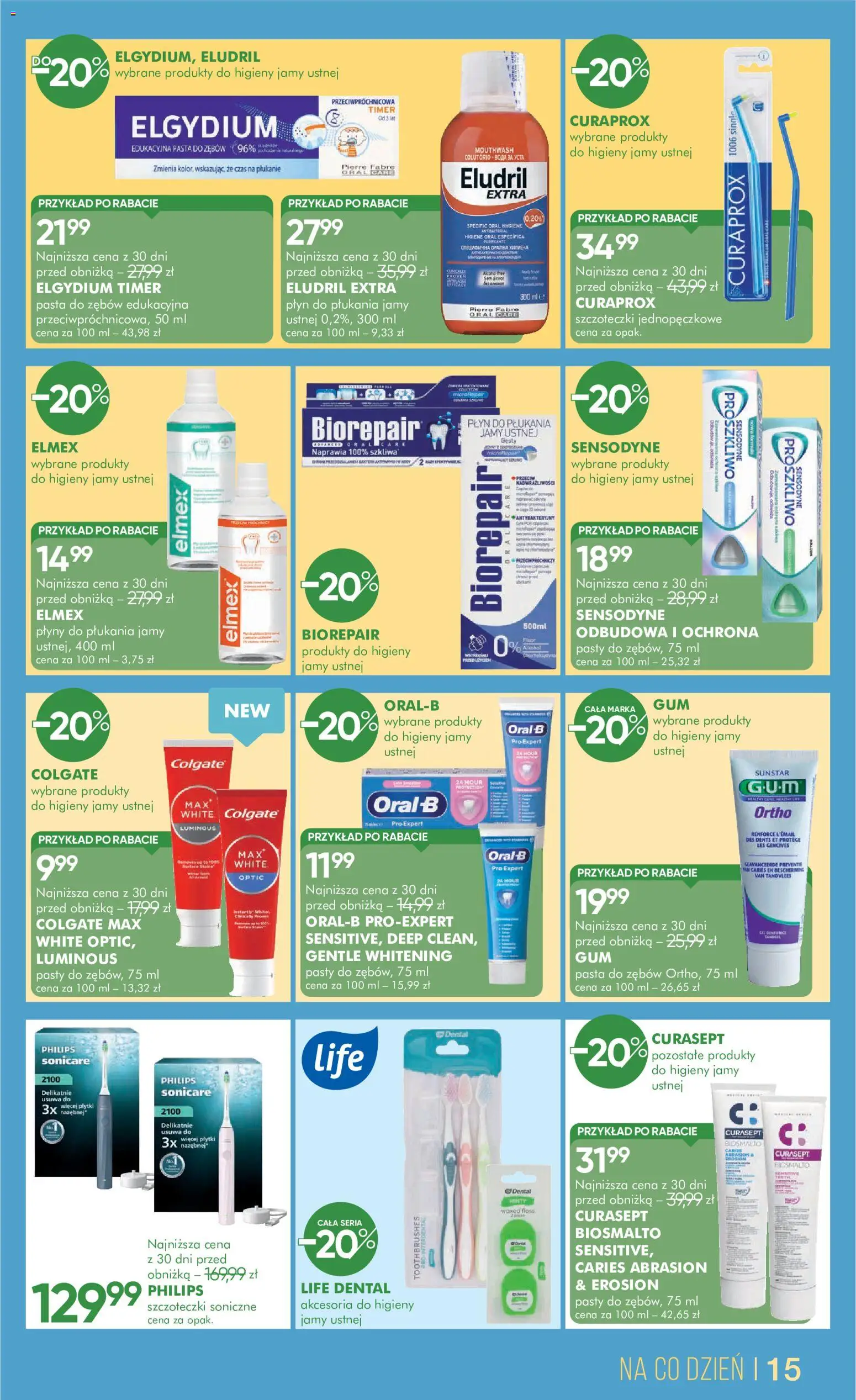 Super-pharm gazetka od 16.07.2026 | Strona: 15 | Produkty: Curaprox, Płyn do płukania, Pasta, Pasta do zębów