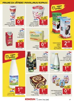 K PLUS MARGARIN, 250g - Pregled kataloga iz trgovine Konzum, vrijedi od 13.05.2026 | Stranica: 27