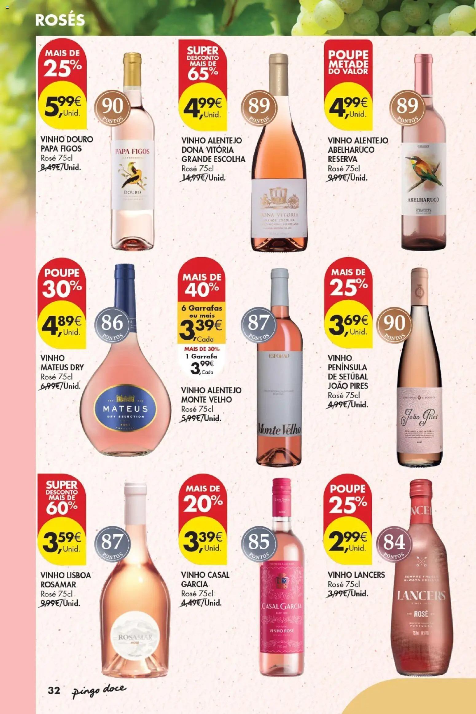 Pingo Doce - Vinhos e Sabores de Portugal Madeira │ válido de 15/09/2026 | Página: 32 | Produtos: Vinho rosé, Figos, Papa, Vinho