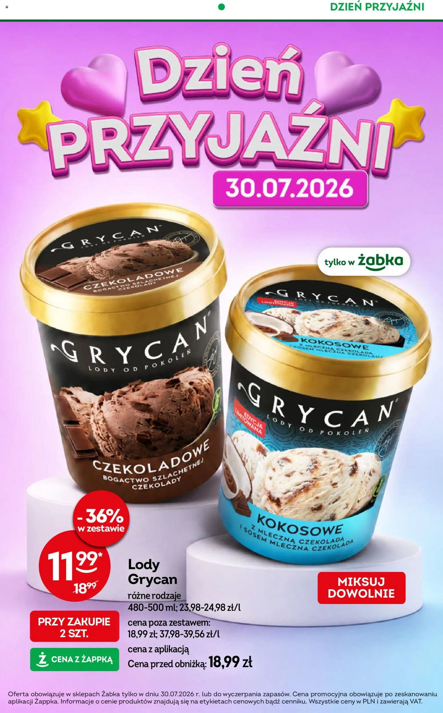 Żabka gazetka od 29.07.2026 | Strona: 12 | Produkty: Czekolady, Czekolada, Lody