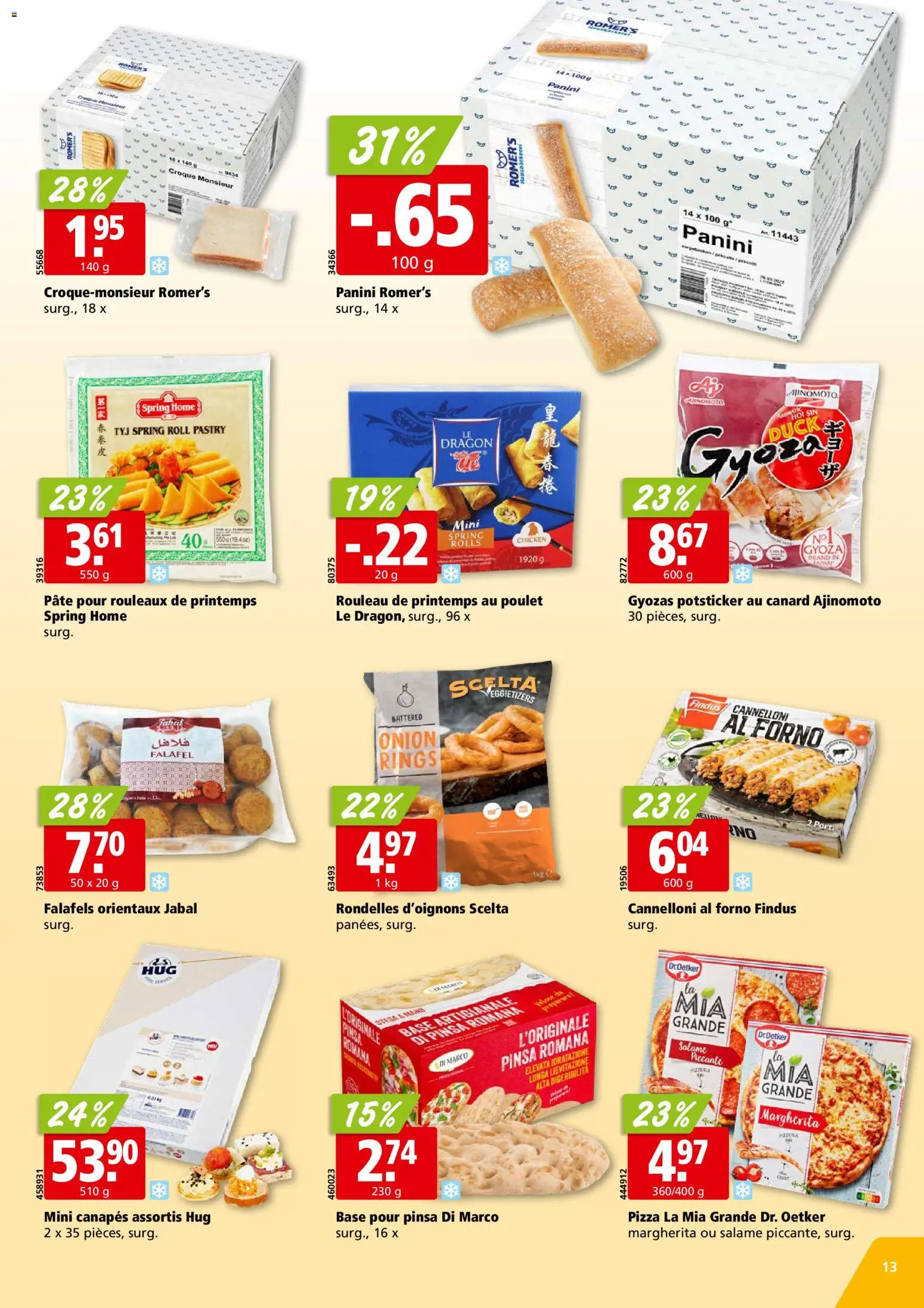 Aligro aktionen Chavannes, Matran, Genève, Sion – gültig ab 07.09.2026 | Seite: 13 | Produkte: Pizza