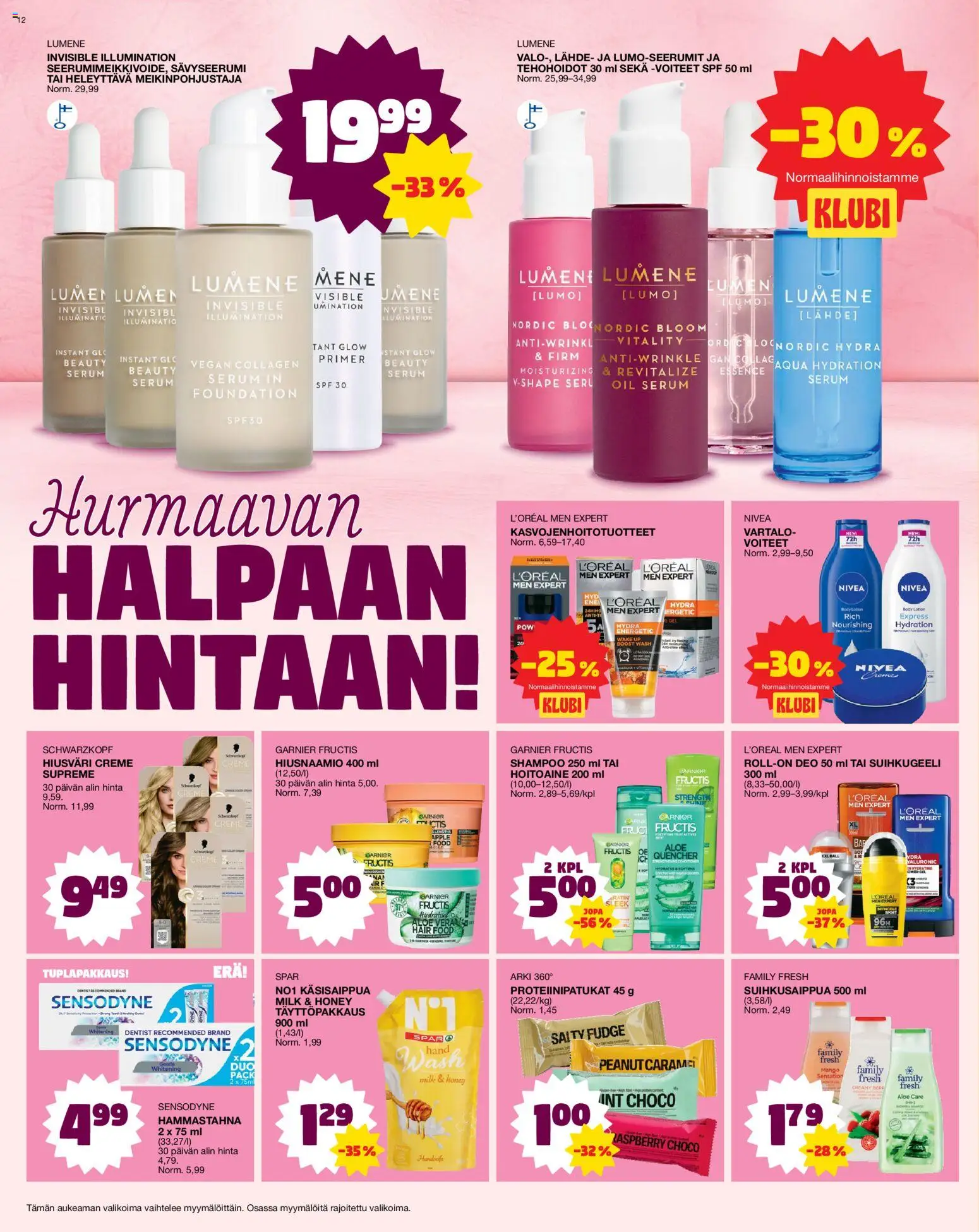 Tokmanni tarjoukset – voimassa 18.05.2026 alkaen | Sivu: 12 | Tuotteet: Mango, Shampoo, Suihkugeeli, Käsisaippua