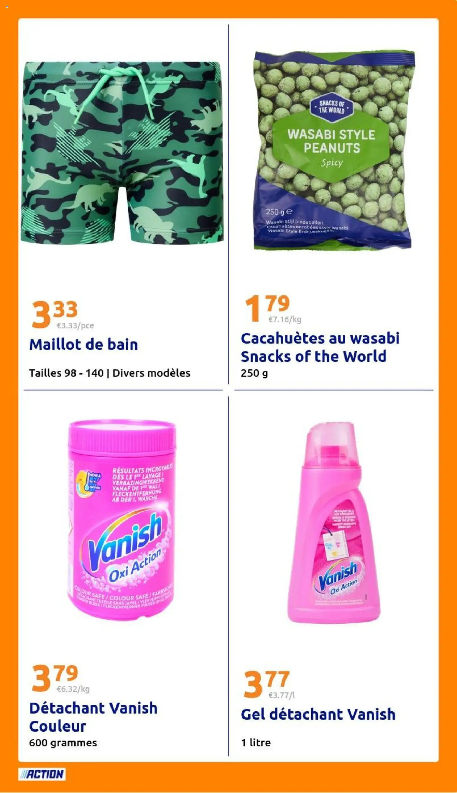 {H1} | Page: 21 | Produits: Détachant, Wasabi, Maillot de bain, Thé