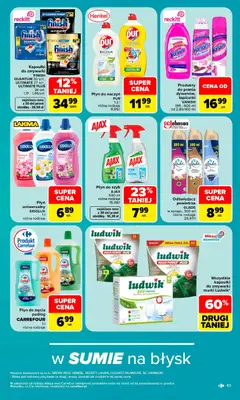 Pogląd oferty "Carrefour gazetka" - ważna od 14.09.2026 | Strona: 51 | Produkty: Odświeżacz, Płyn do szyb, Szampon, Finish