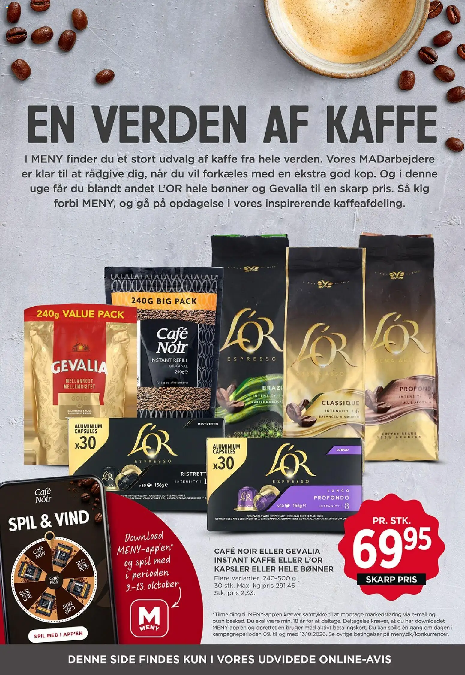 Meny tilbudsavis – gyldig fra 09/09/2026 | Side: 36 | Produkter: Kaffe, Bønner, Spil, Instant Kaffe
