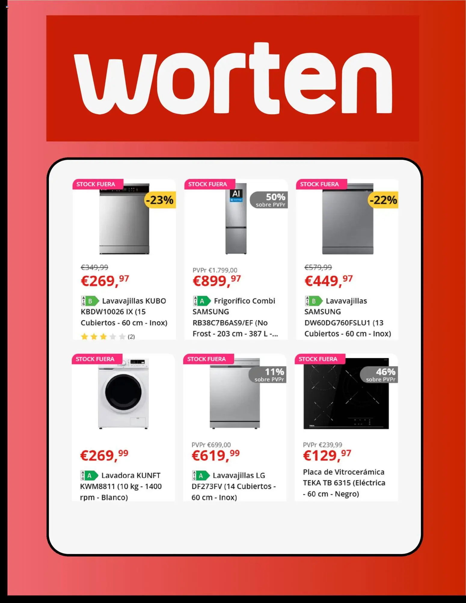 Worten folleto │ válido desde el 28/07/2026 | Página: 2 | Productos: Lavadora, Lavavajillas, Combi