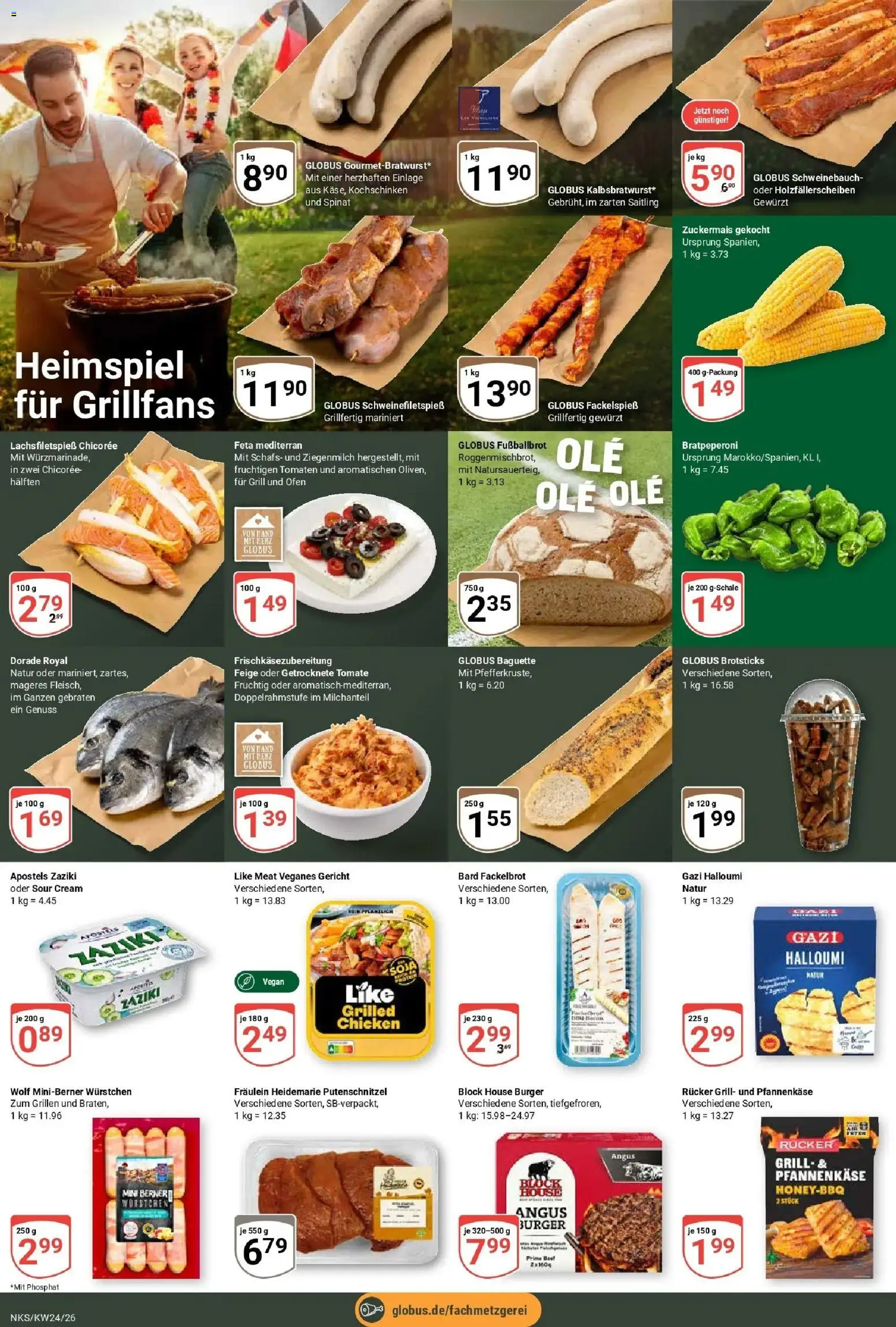 Globus Prospekt Neunkirchen – gültig ab 08.06.2026 | Seite: 8 | Produkte: Schweinebauch, Baguette, Putenschnitzel, Like meat