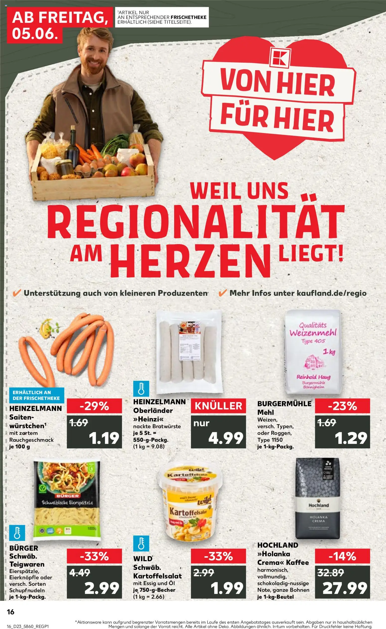 Kaufland Prospekt Stuttgart – gültig ab 04.06.2026 | Seite: 16 | Produkte: Öl, Essig, Burger, Weizenmehl