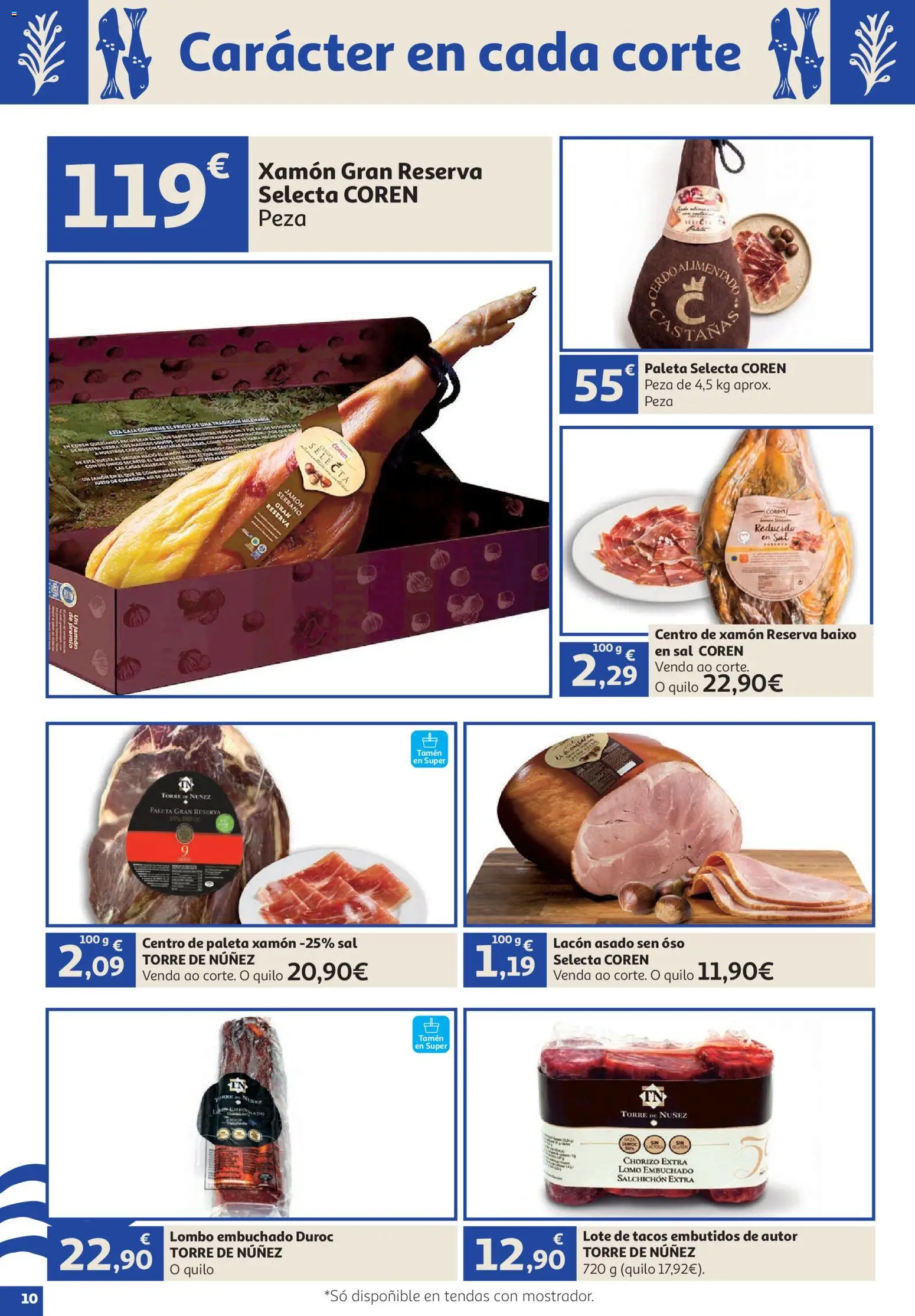 Alcampo Vive Galicia │ válido desde el 23/07/2026 | Página: 10 | Productos: Jamón serrano, Jamón, Tacos, Caja
