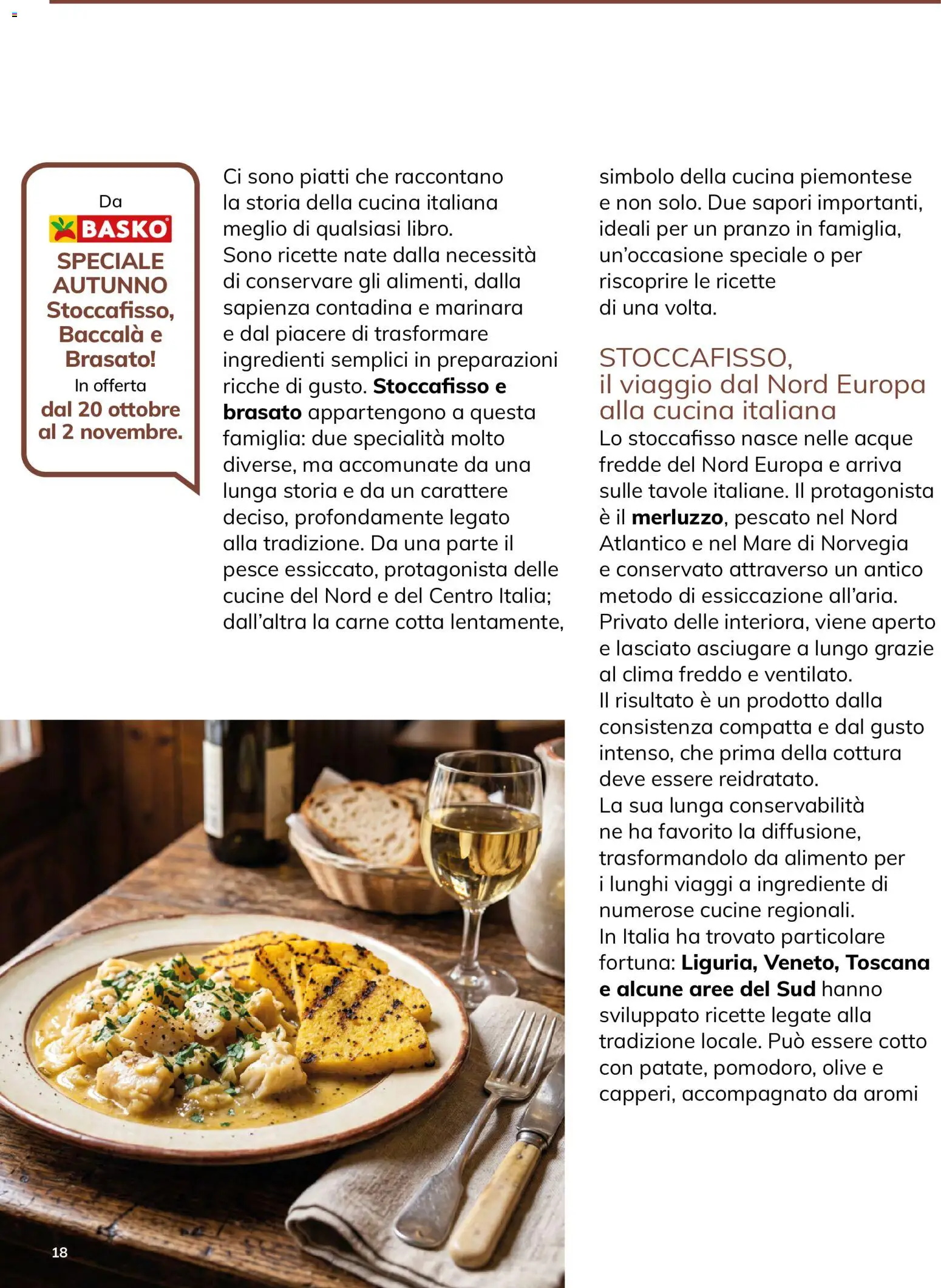 Volantino Basko del 12/10/2026 | Pagina: 18 | Prodotti: Olive, Carne, Ingredienti, Specialità