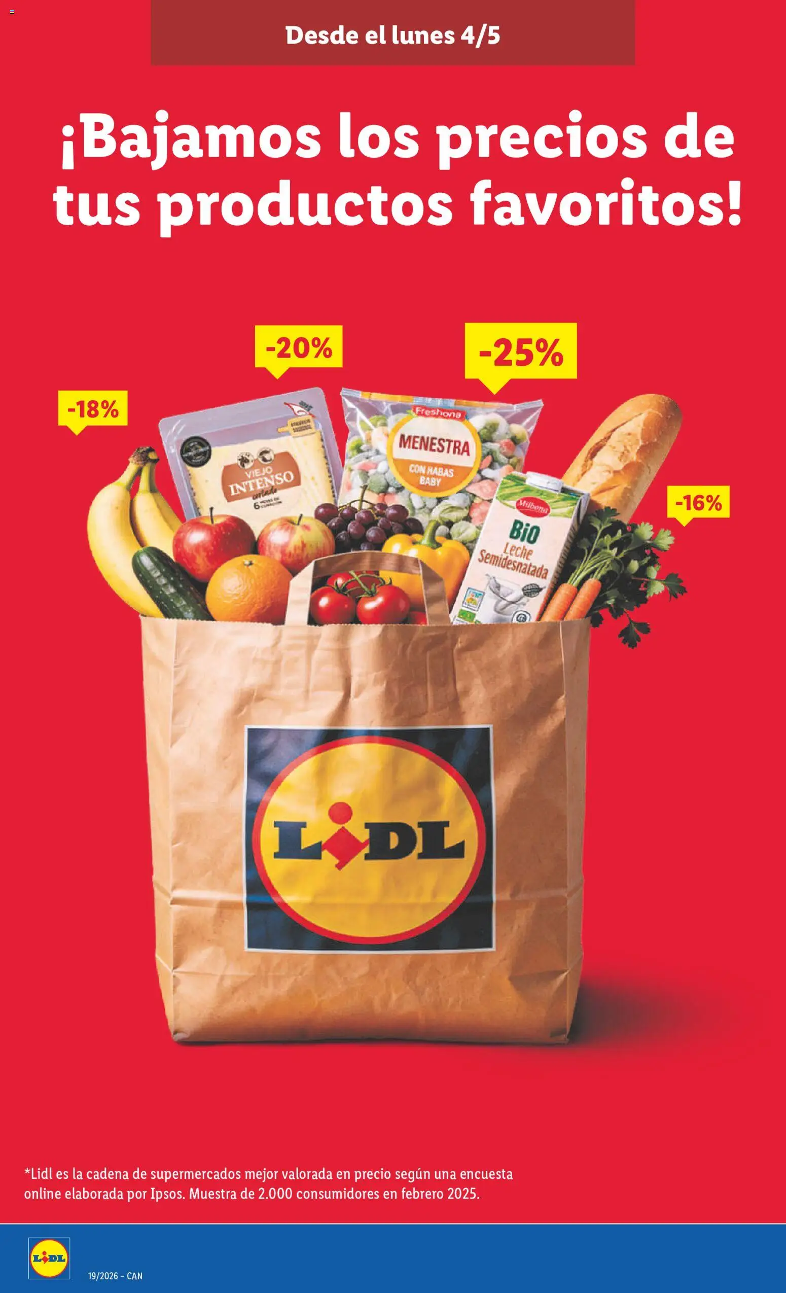 Lidl Bajadas Canarias │ válido desde el 04.05.2026 | Página: 2 | Productos: Leche