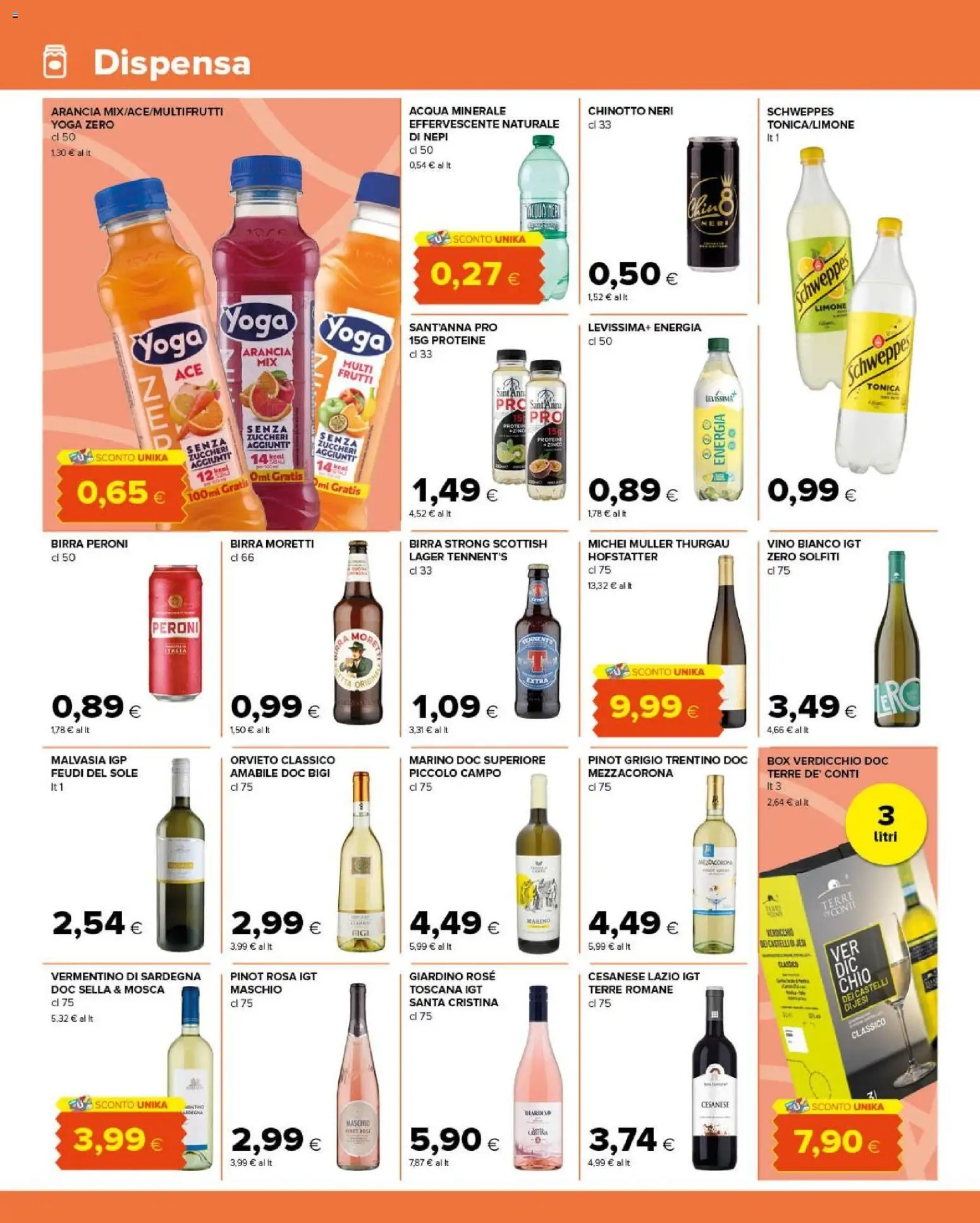 Volantino Tigre del 02/09/2026 | Pagina: 10 | Prodotti: Tennent's, Chinotto, Limone, Birra Peroni