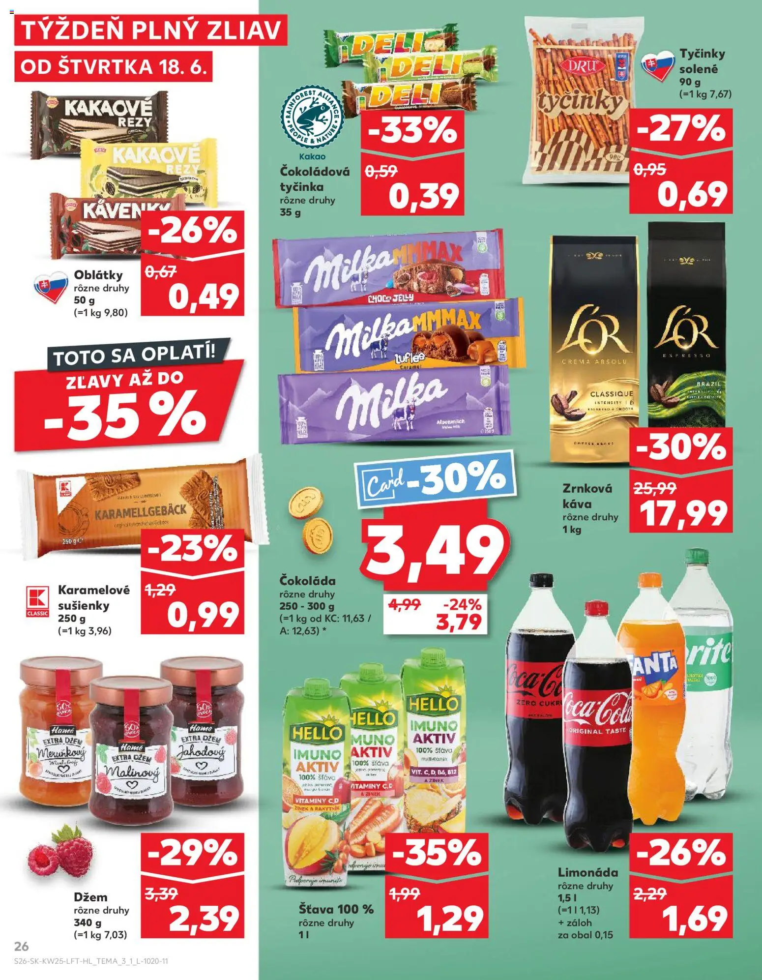 Nové Kaufland akcie – leták je platný od 18.06.2026 | Strana: 26