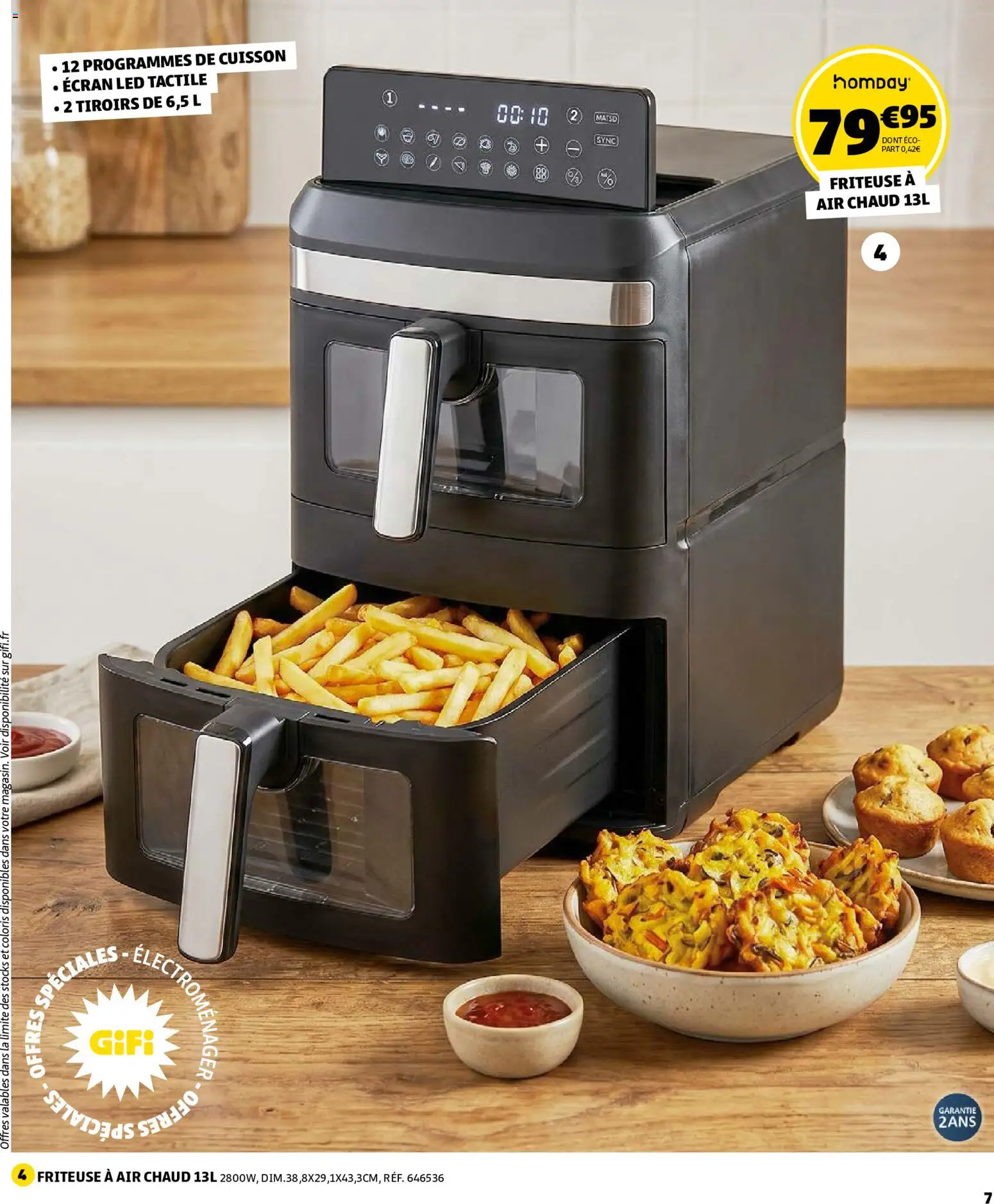 {H1} | Page: 7 | Produits: Friteuse, Friteuse à air chaud, Tiroirs