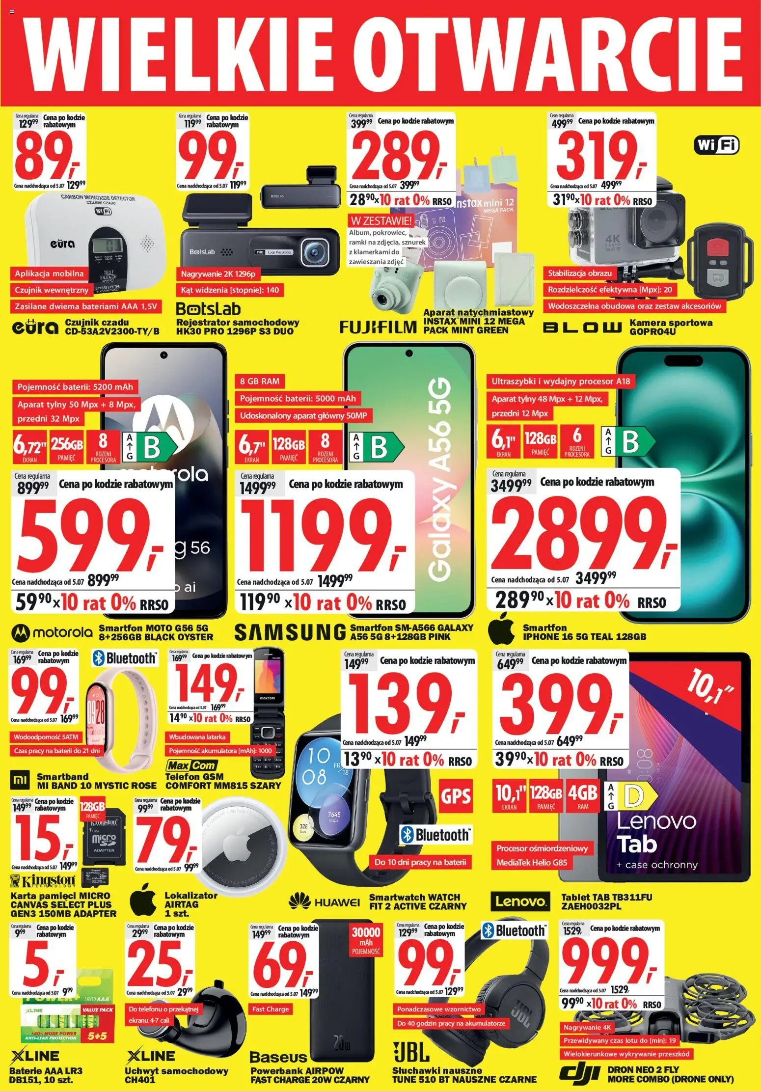 Mediaexpert promocje - Wielkie otwarcie Ozorków od 25.06.2026 | Strona: 4 | Produkty: Karta, Telefon, Tablet, Baterie