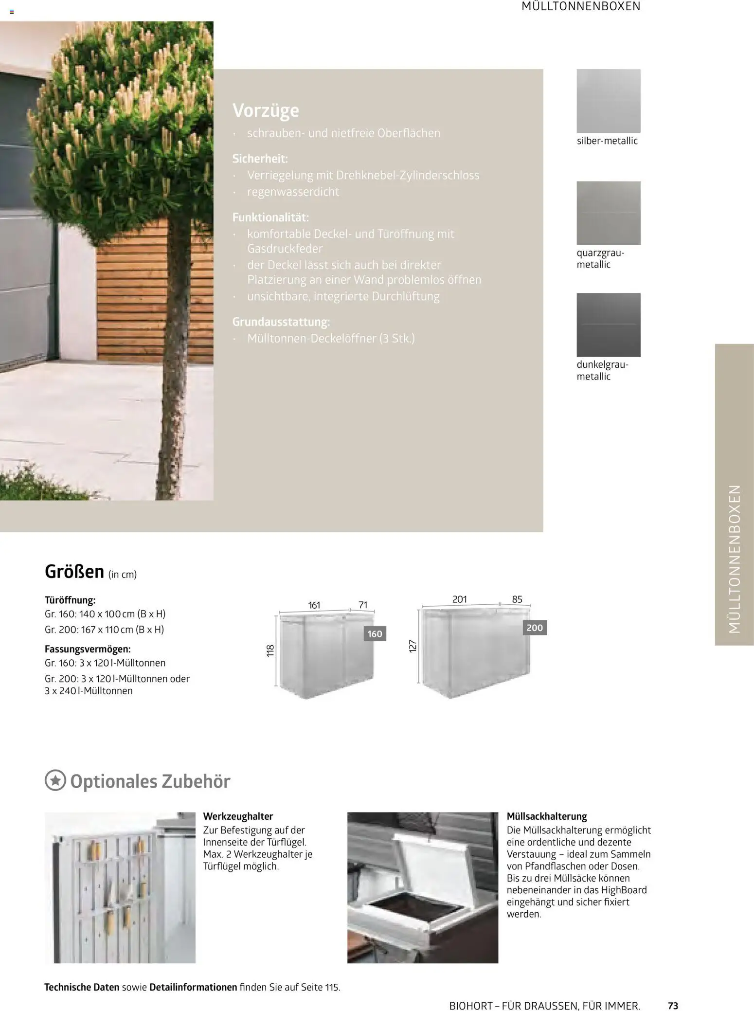 Dehner Biohort – Metall für Garten & Terrasse – gültig ab 01.01.2026 | Seite: 73 | Produkte: HIghboard