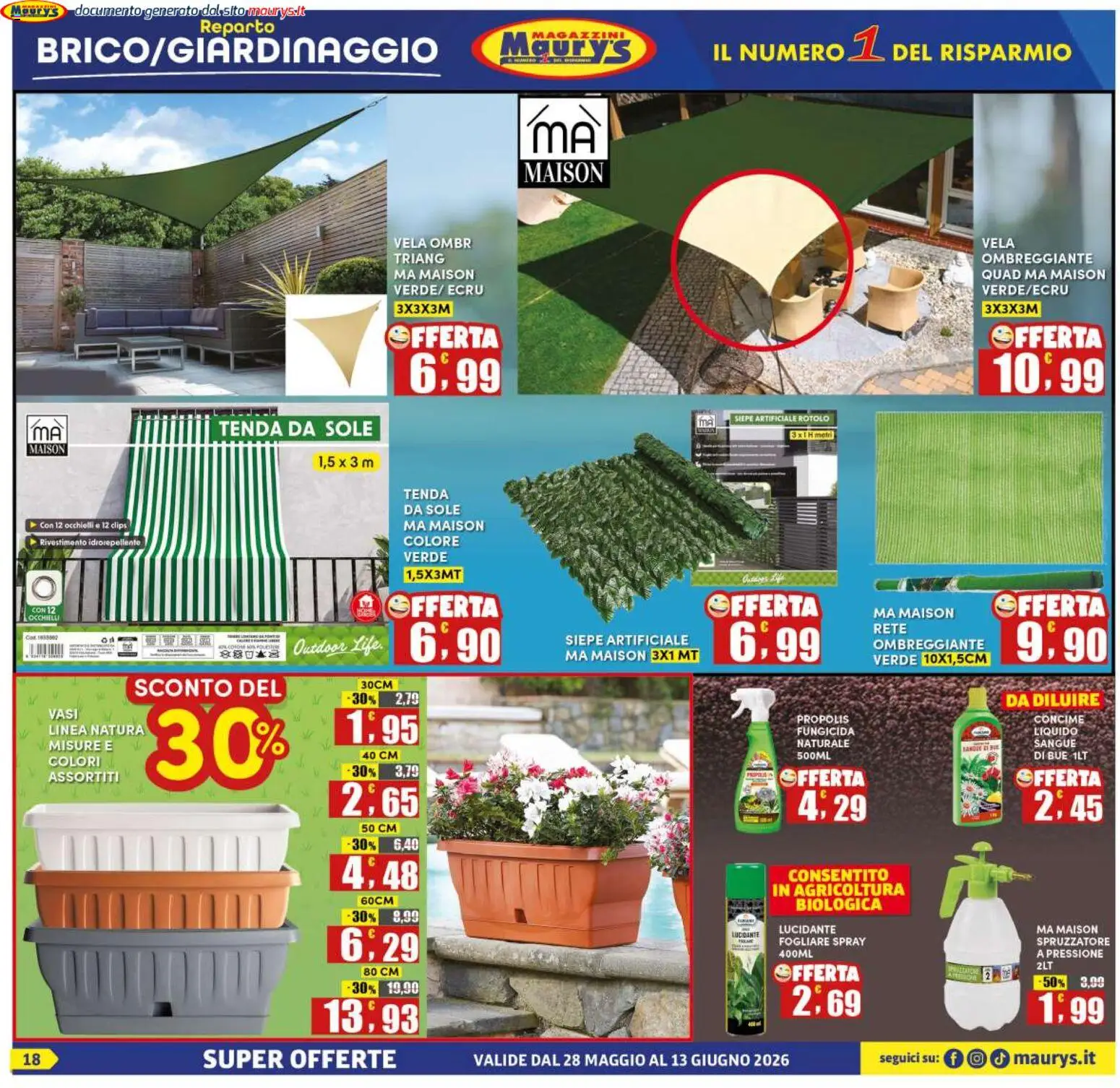 Volantino Maury's del 28.05.2026 | Pagina: 18