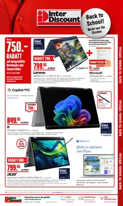 Interdiscount aktionen Back to school ab 20.07.2026 gültig