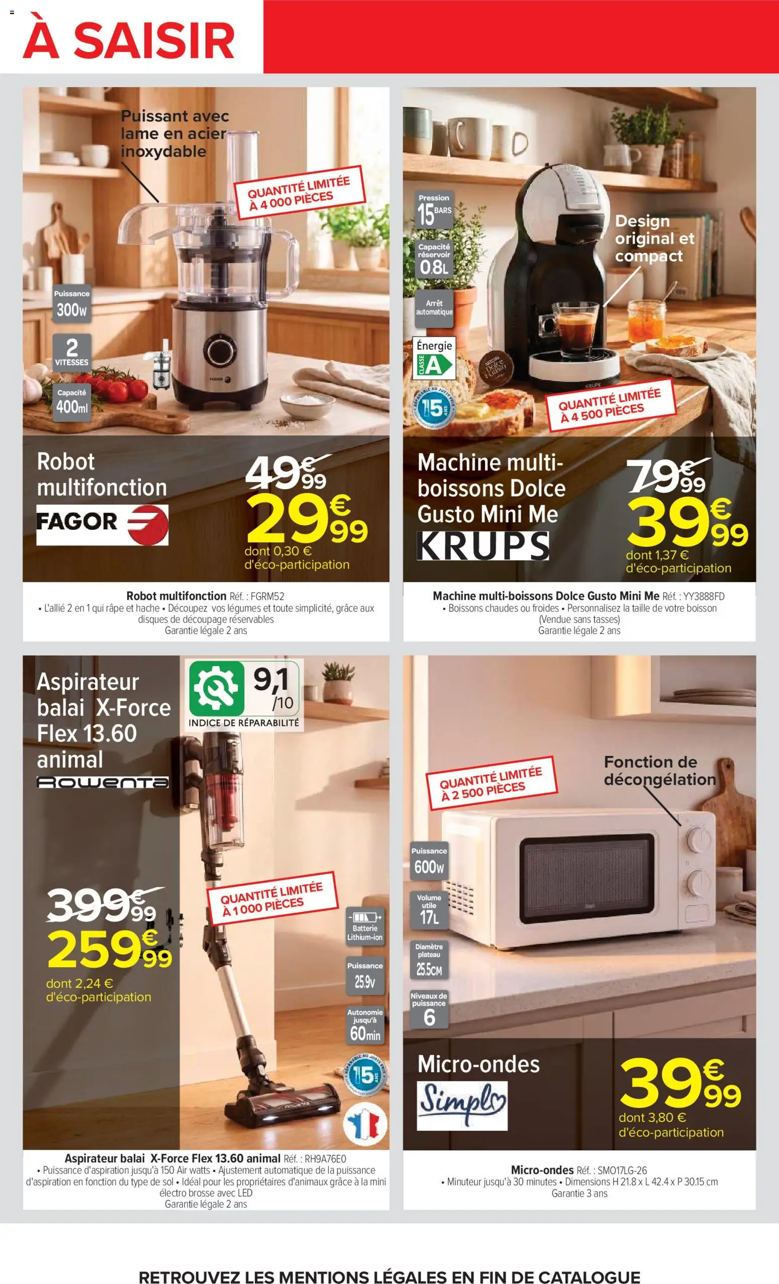 {H1} | Page: 68 | Produits: Plateau, Robot, Robot multifonction, Aspirateur balai