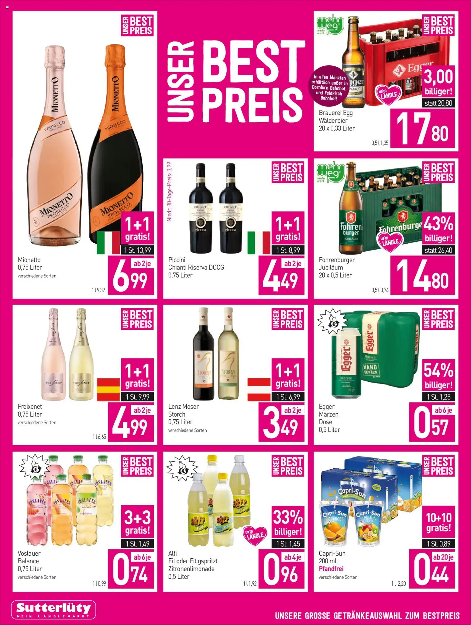 Sutterlüty Flugblatt gültig ab 10.09.2026 | Seite: 14 | Produkte: Burger, Prosecco