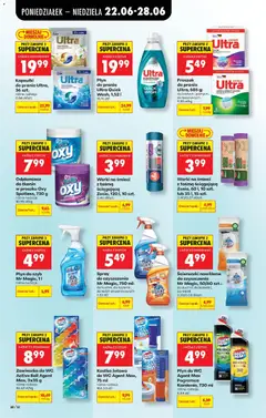 Pogląd oferty "Biedronka gazetka od poniedziałku" - ważna od 22.06.2026 | Strona: 90 | Produkty: Cleaner, Kapsułki do prania, Proszek do prania, Detergent