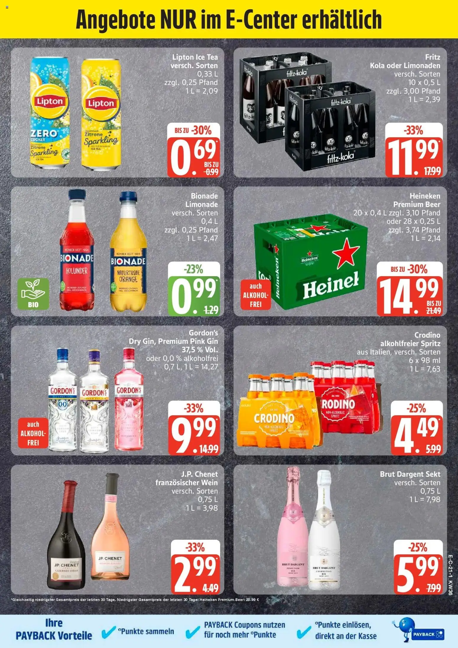 Edeka Prospekt Hemmoor (ab 31.08.2026) » Angebote Online | Seite: 27 | Produkte: Bionade, Alkohol, Zitrone, Wein