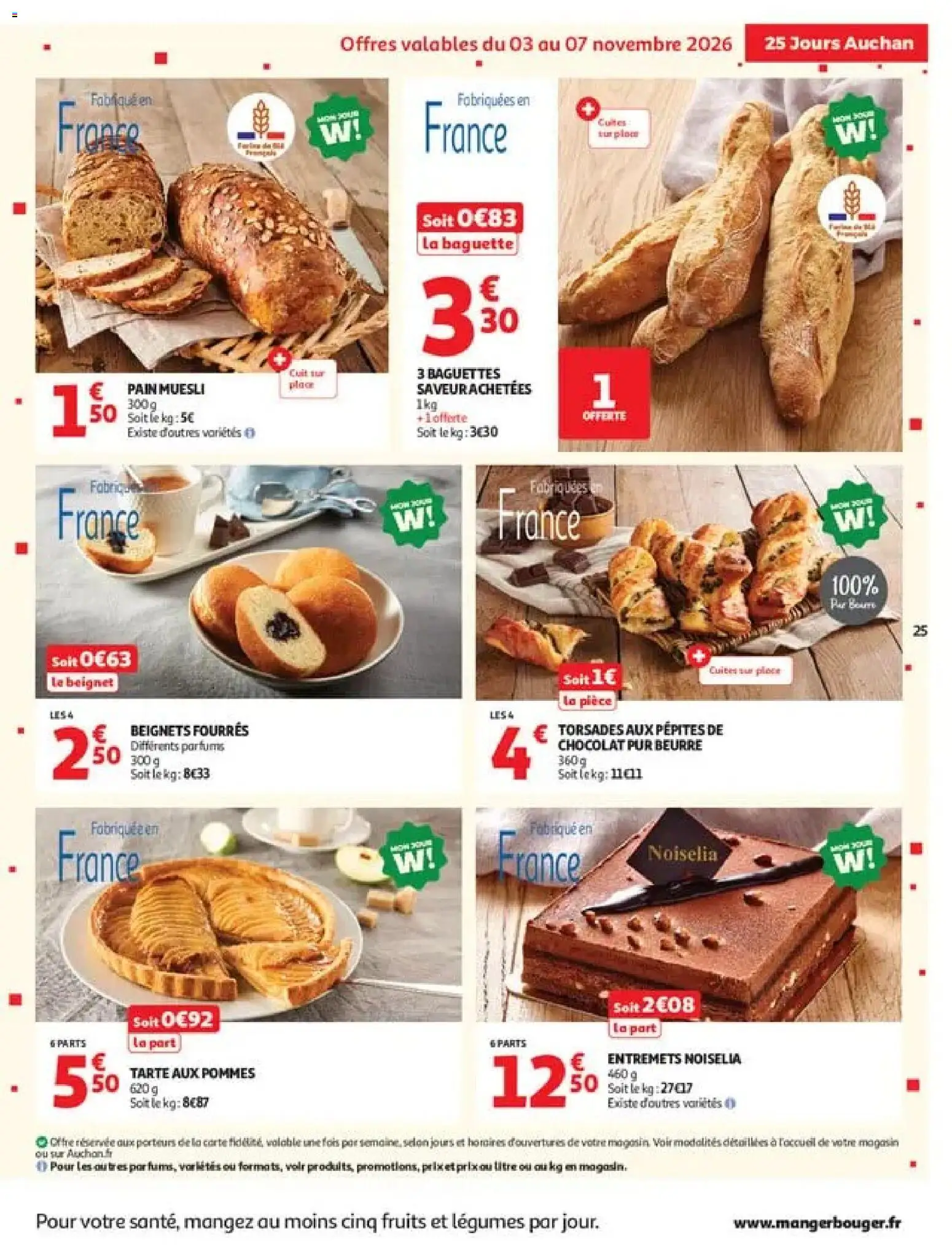 {H1} | Page: 25 | Produits: Tarte, Cake, Fruits, Tarte aux pommes