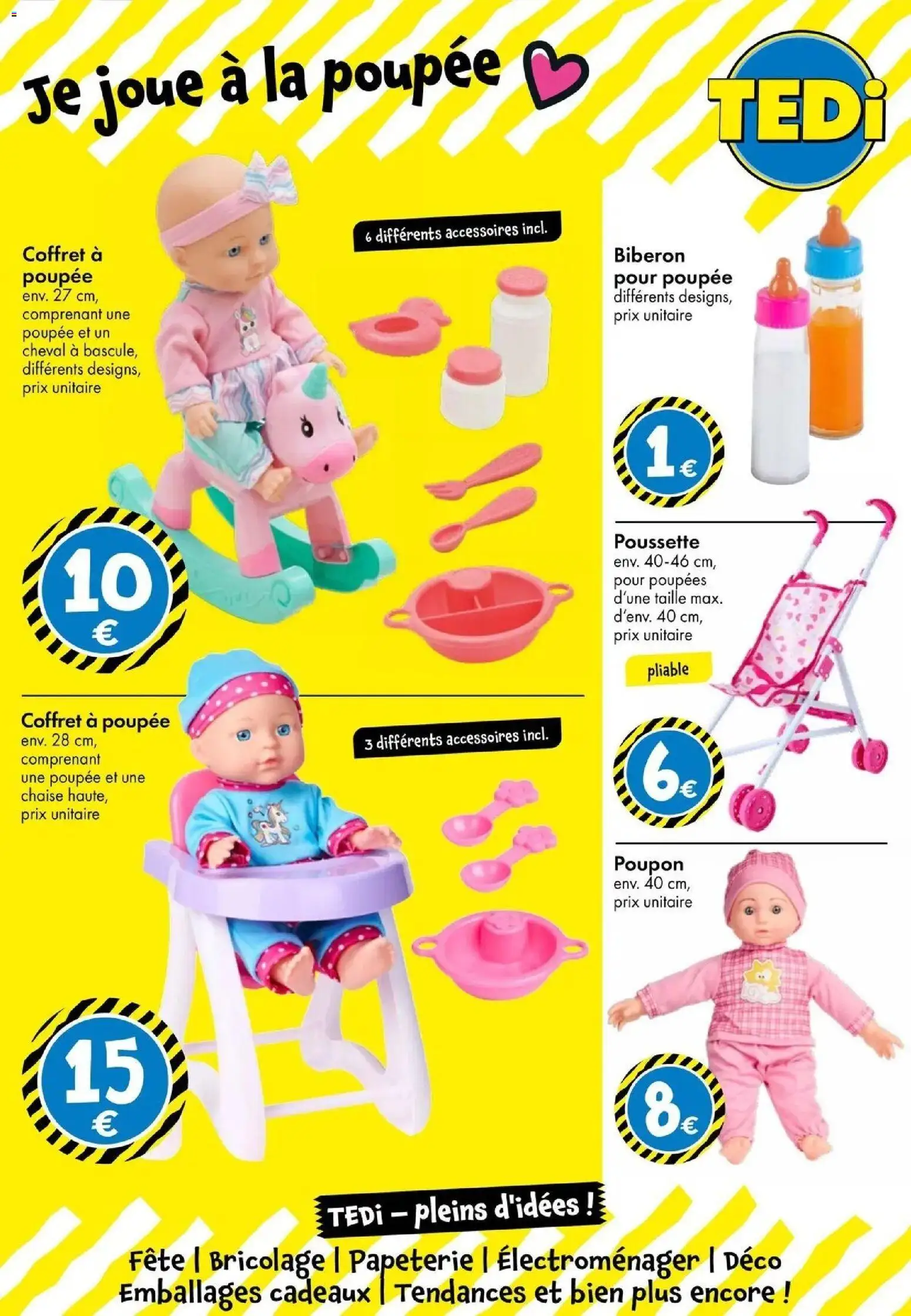{H1} | Page: 18 | Produits: Poupée, Biberon, Chaise