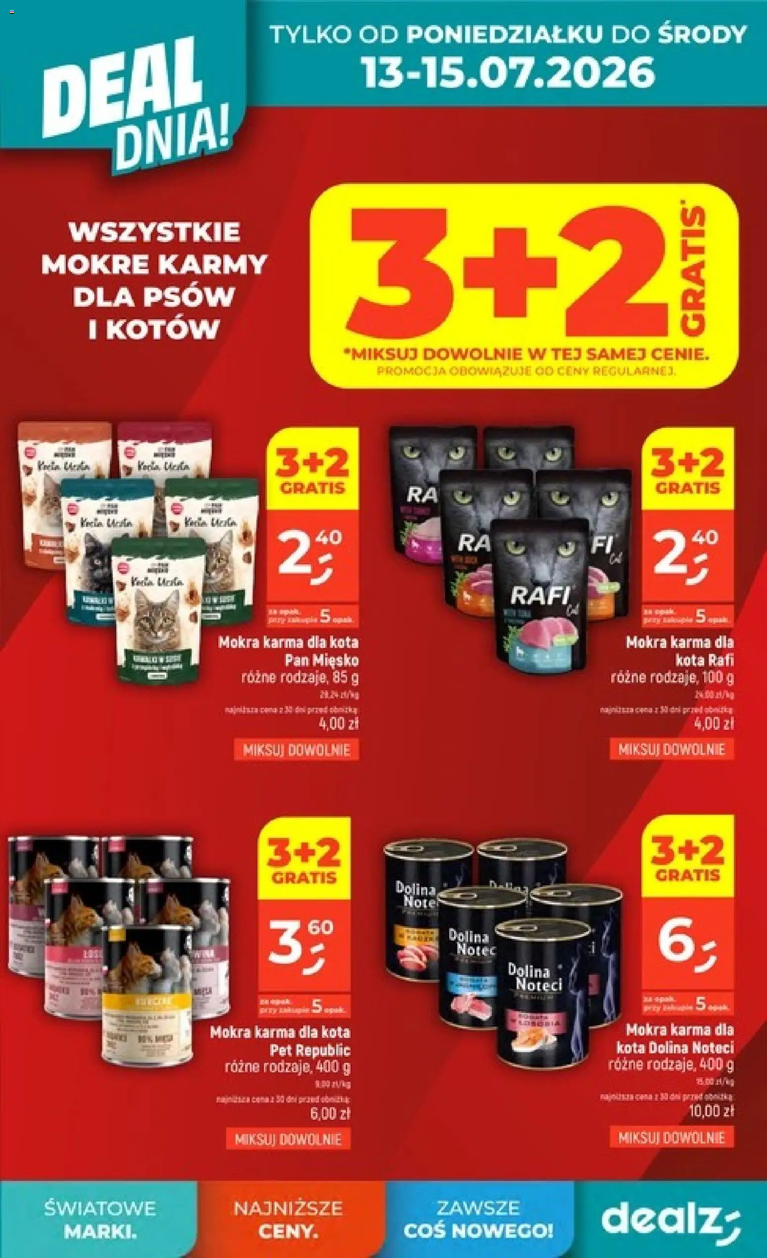 Dealz gazetka od 09.07.2026 | Strona: 9 | Produkty: Karma dla kota