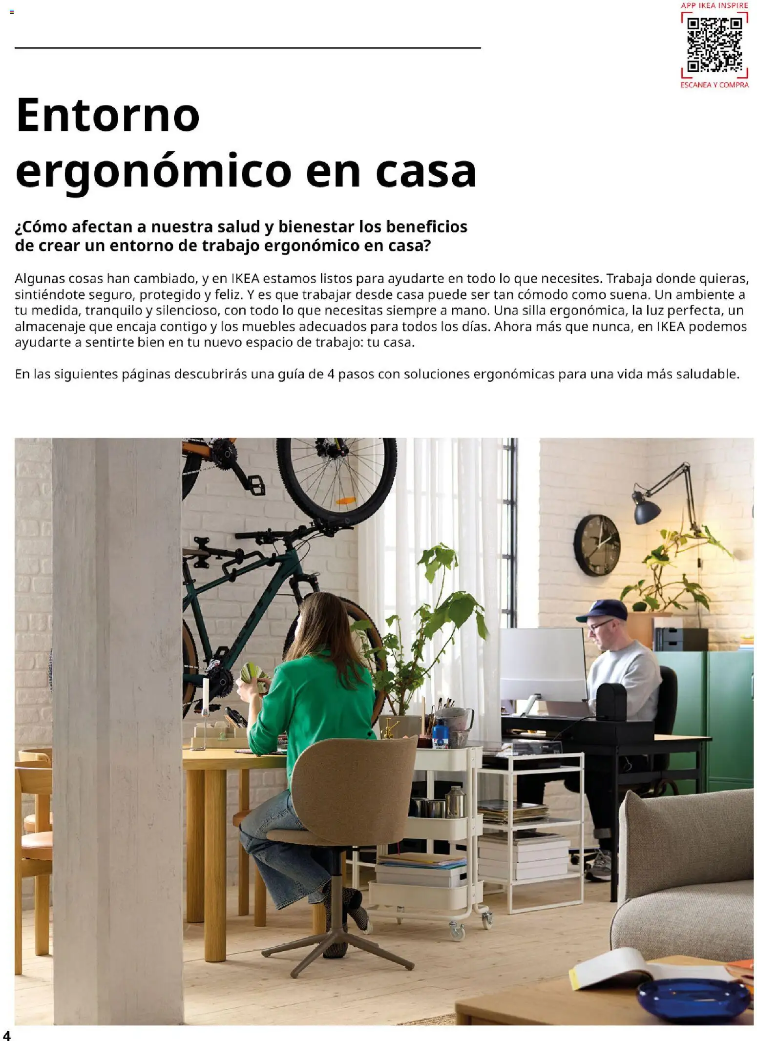 Catálogo IKEA Oficina en casa │ válido desde el 01.02.2026 | Página: 4 | Productos: Muebles, Almacenaje, Silla