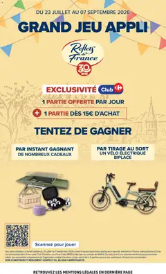 Carrefour - Prévisualisation de Carrefour Vos petits prix du quotidien valide à partir de 28/07/2026 | Page: 76 | Produits: Vélo, Vélo électrique, Barbecue, Portable