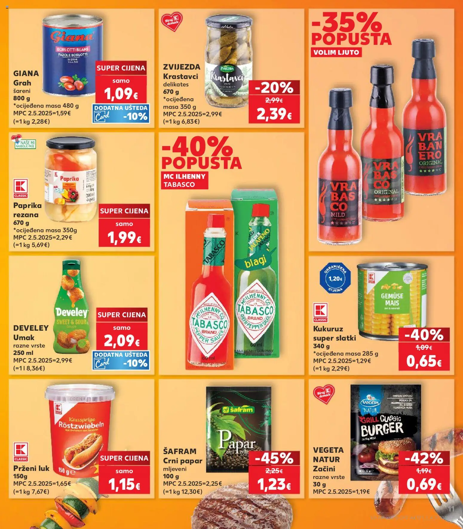 Kaufland katalog | vrijedi od 29.04.2026 | Stranica: 11 | Proizvodi: Kukuruz, Grah, Paprika, Vegeta