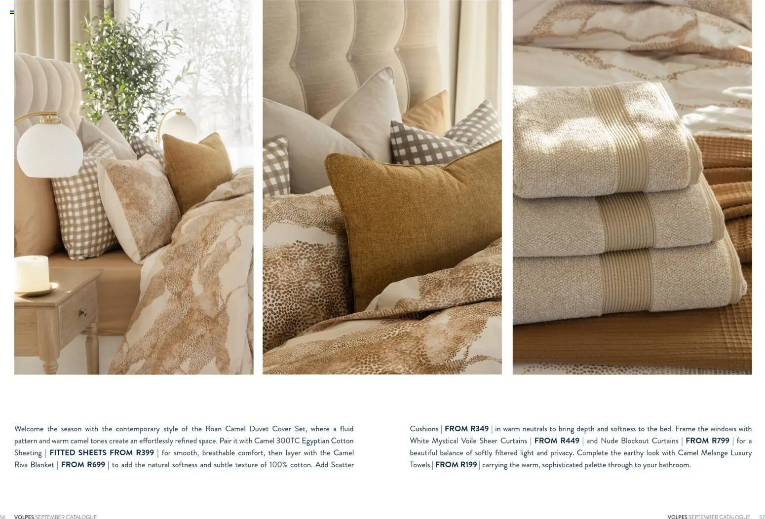 New Volpes catalogue – valid from 01/09/2026 | Page: 57 | Products: Towels, Duvet, Frame, Light