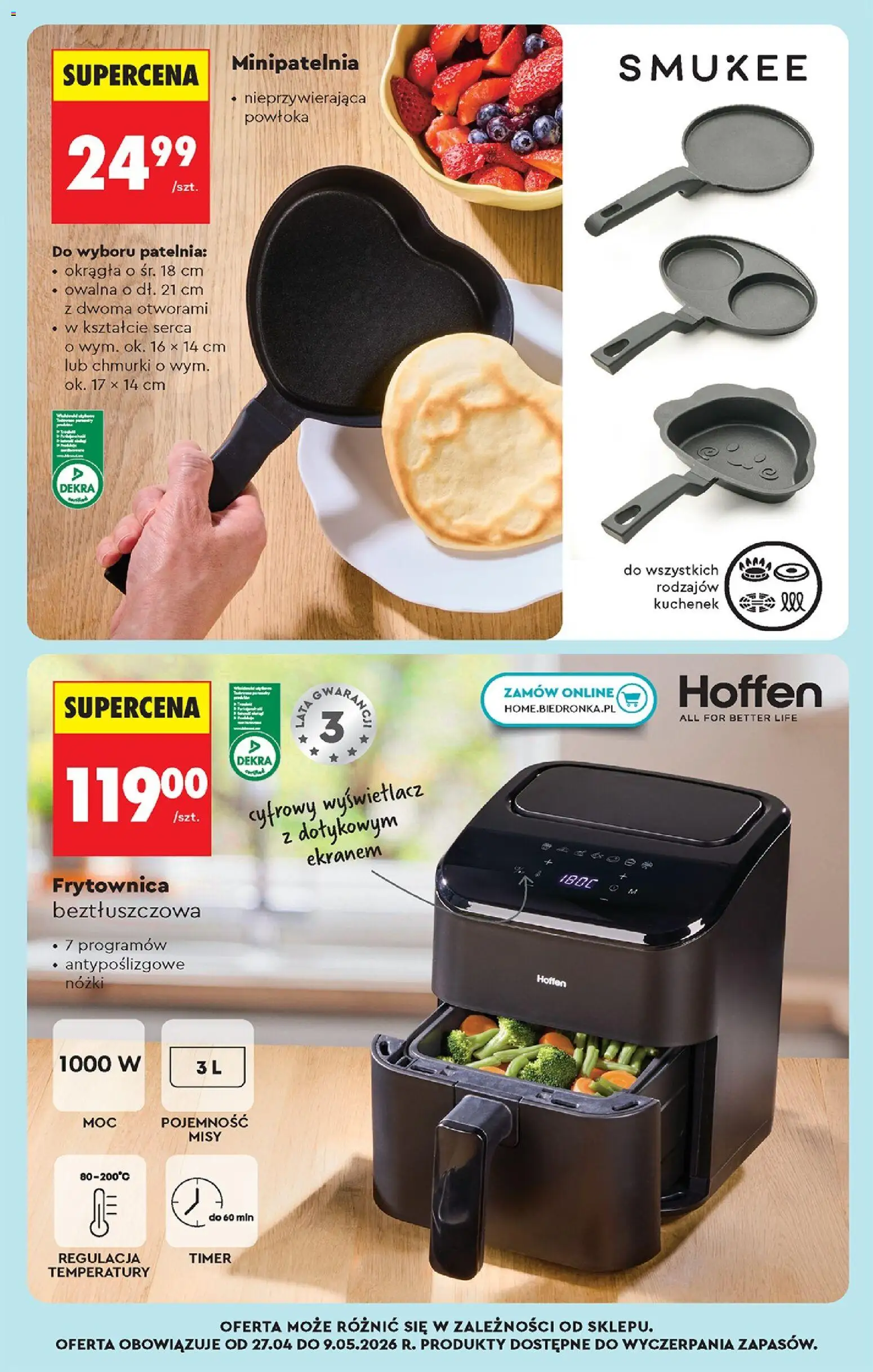 Biedronka gazetka od poniedziałku od 27.04.2026 | Strona: 97 | Produkty: Patelnia