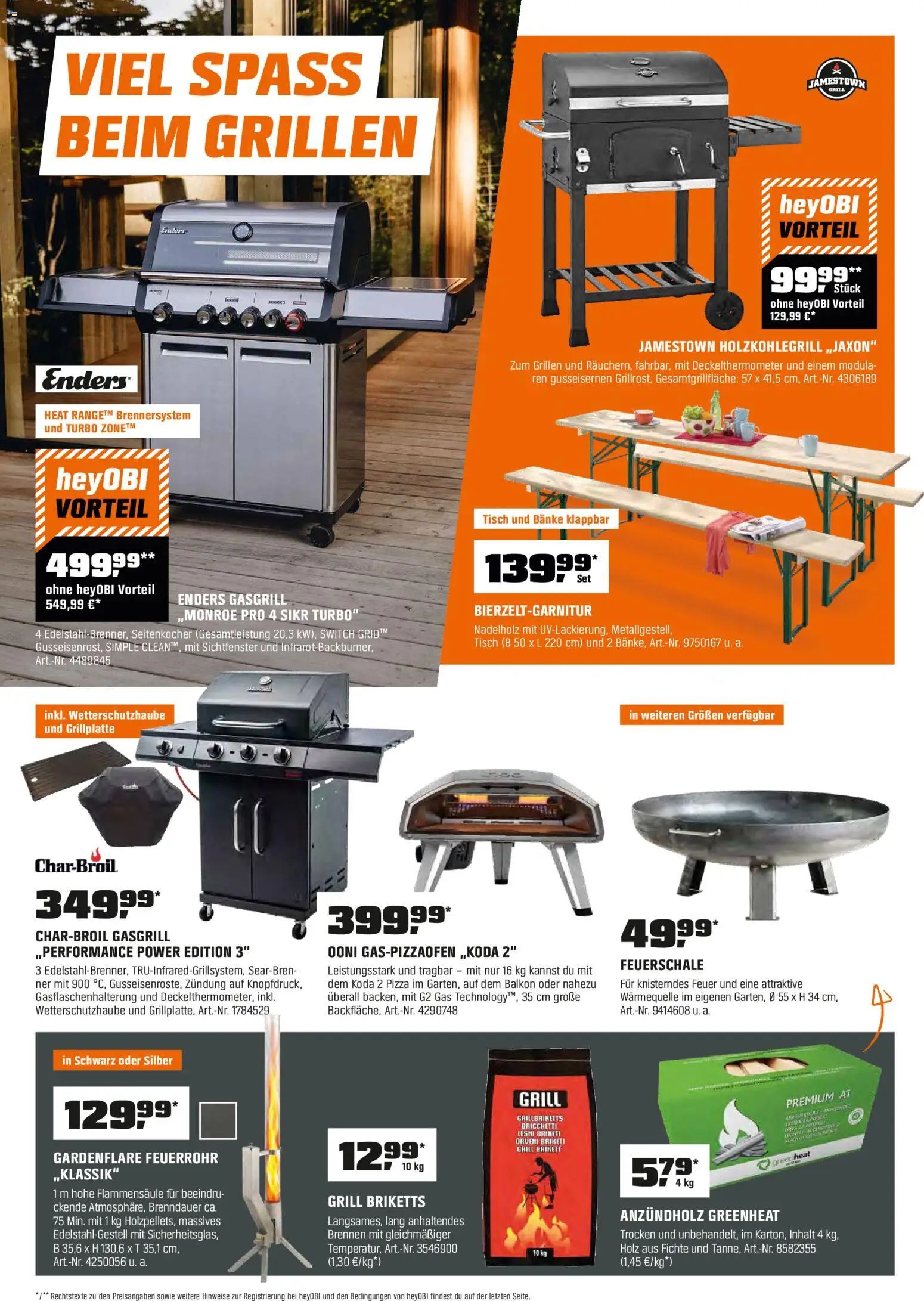 OBI Flugblatt gültig ab 01.05.2026 | Seite: 6 | Produkte: Grill, Tisch, Pizza