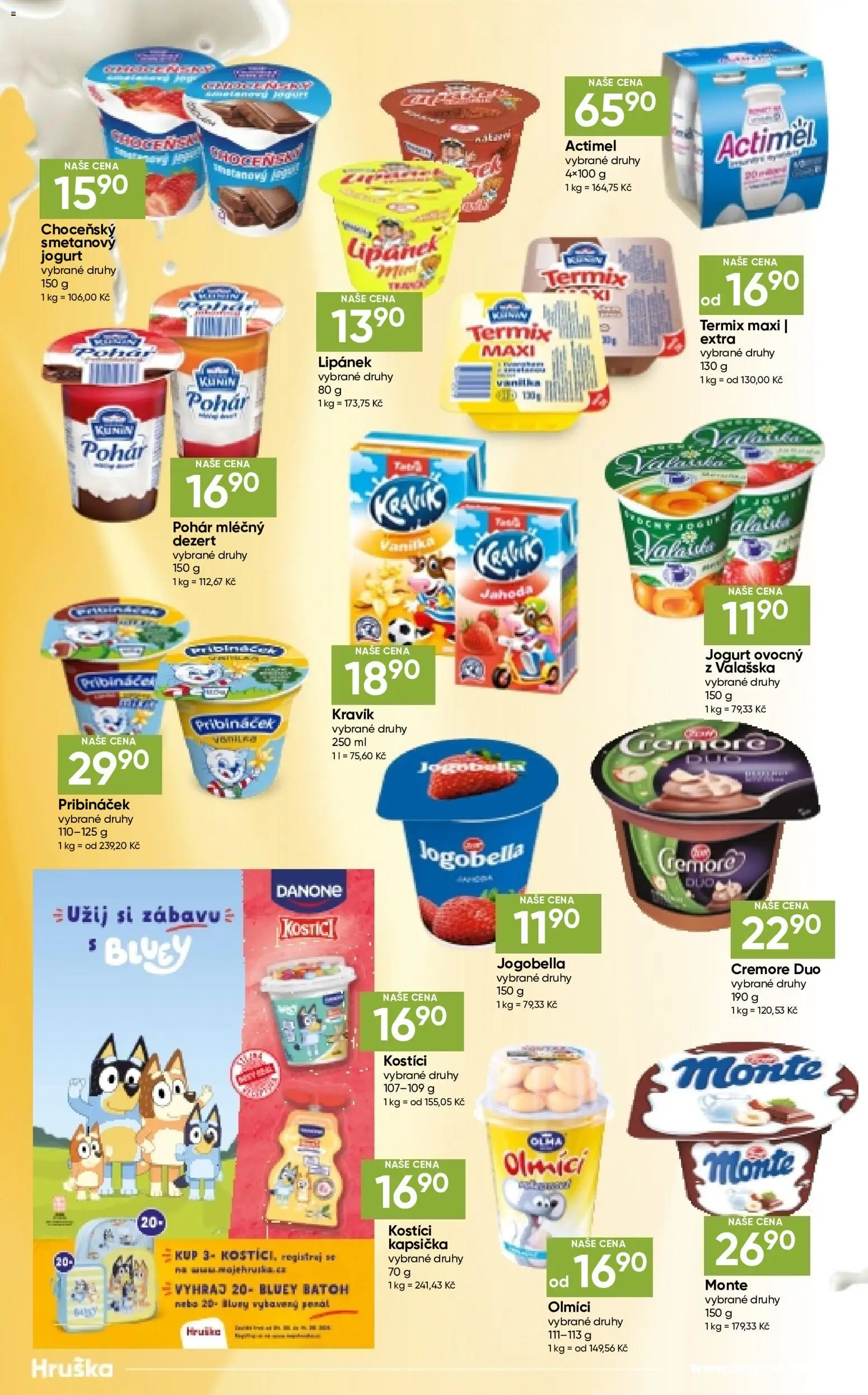 Hruška katalog od 04.08.2026 | Strana: 4 | Produkty: Penál, Lipánek, Jogurt, Termix