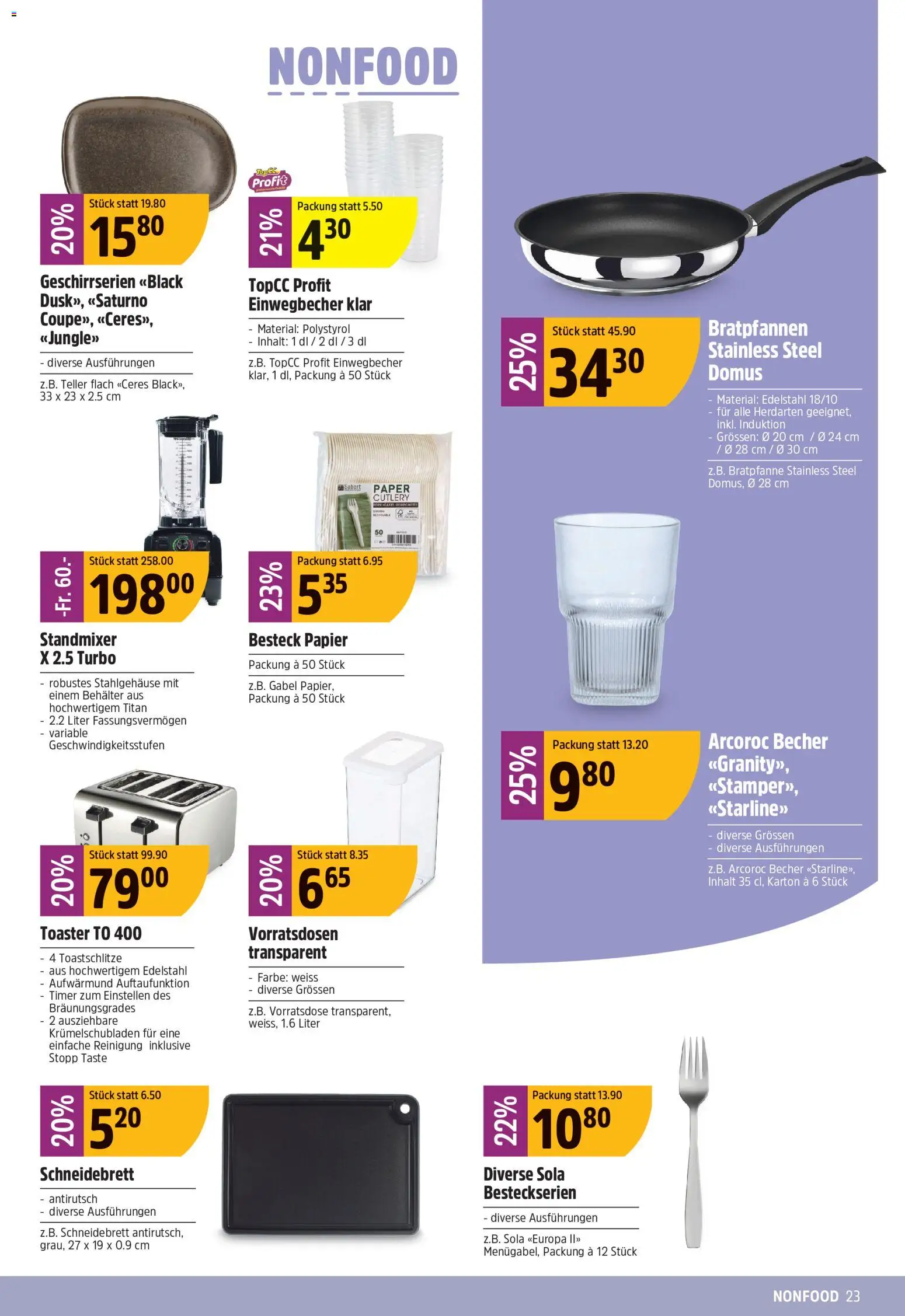 TopCC aktionen – gültig ab 10.08.2026 | Seite: 23 | Produkte: Toaster